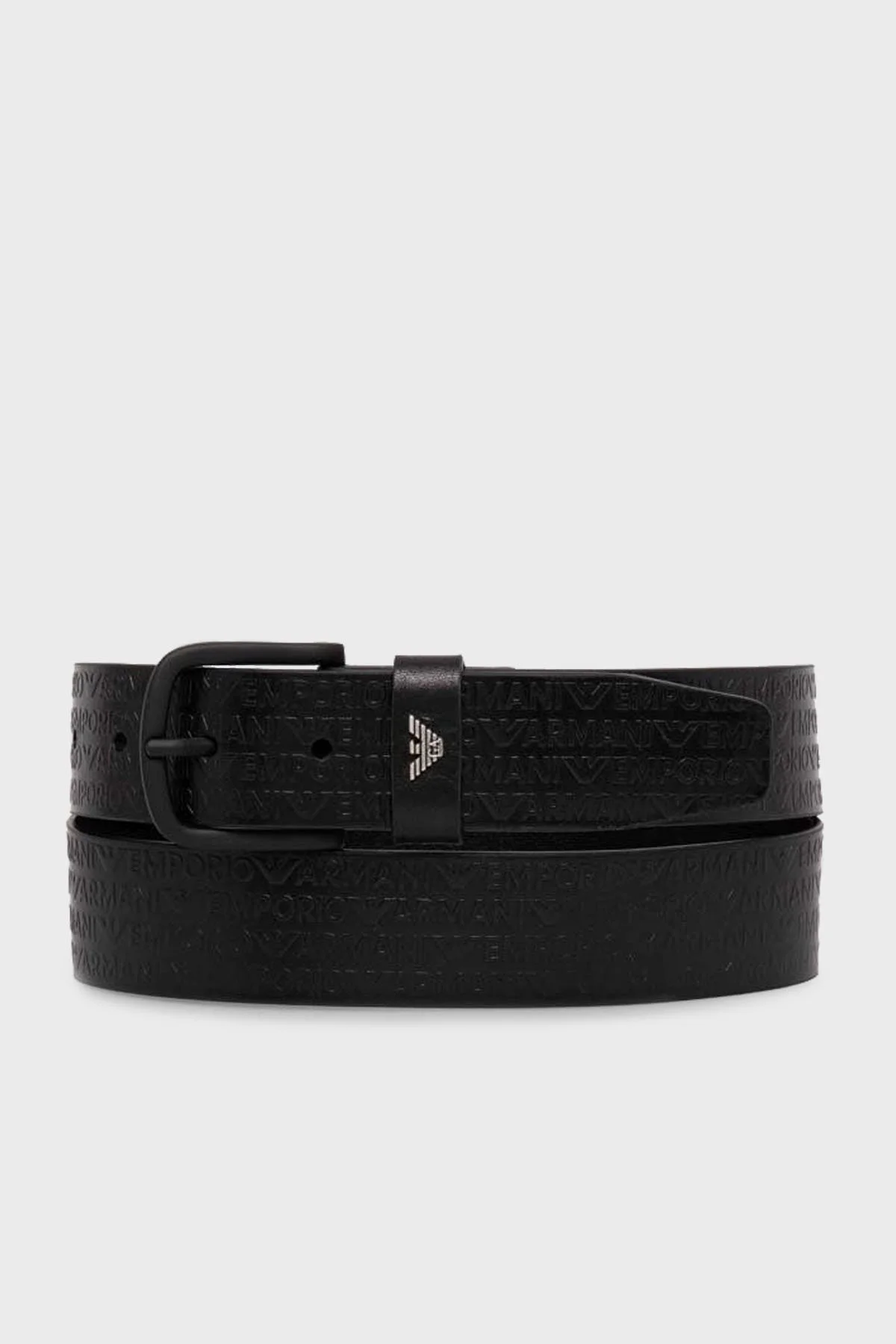 Emporio Armani Logolu Deri Erkek Kemer Y4S524 YQ98K 80001 SİYAH - 1