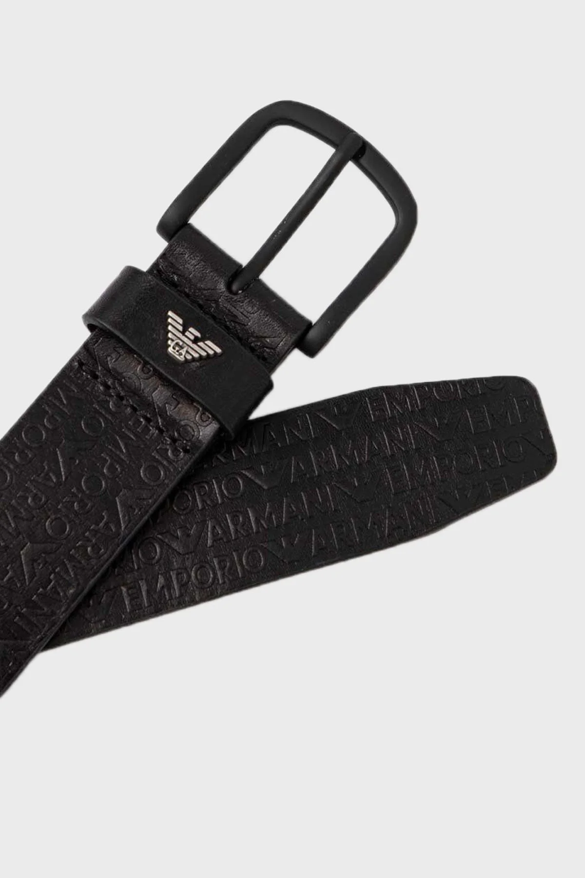 Emporio Armani Logolu Deri Erkek Kemer Y4S524 YQ98K 80001 SİYAH - 2