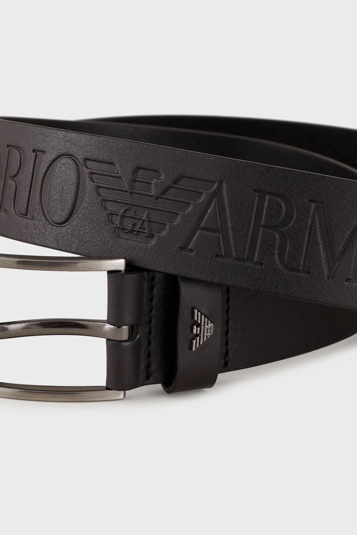 Emporio Armani Logolu Deri Erkek Kemer Y4S545 Y232J 80001 SİYAH - 5