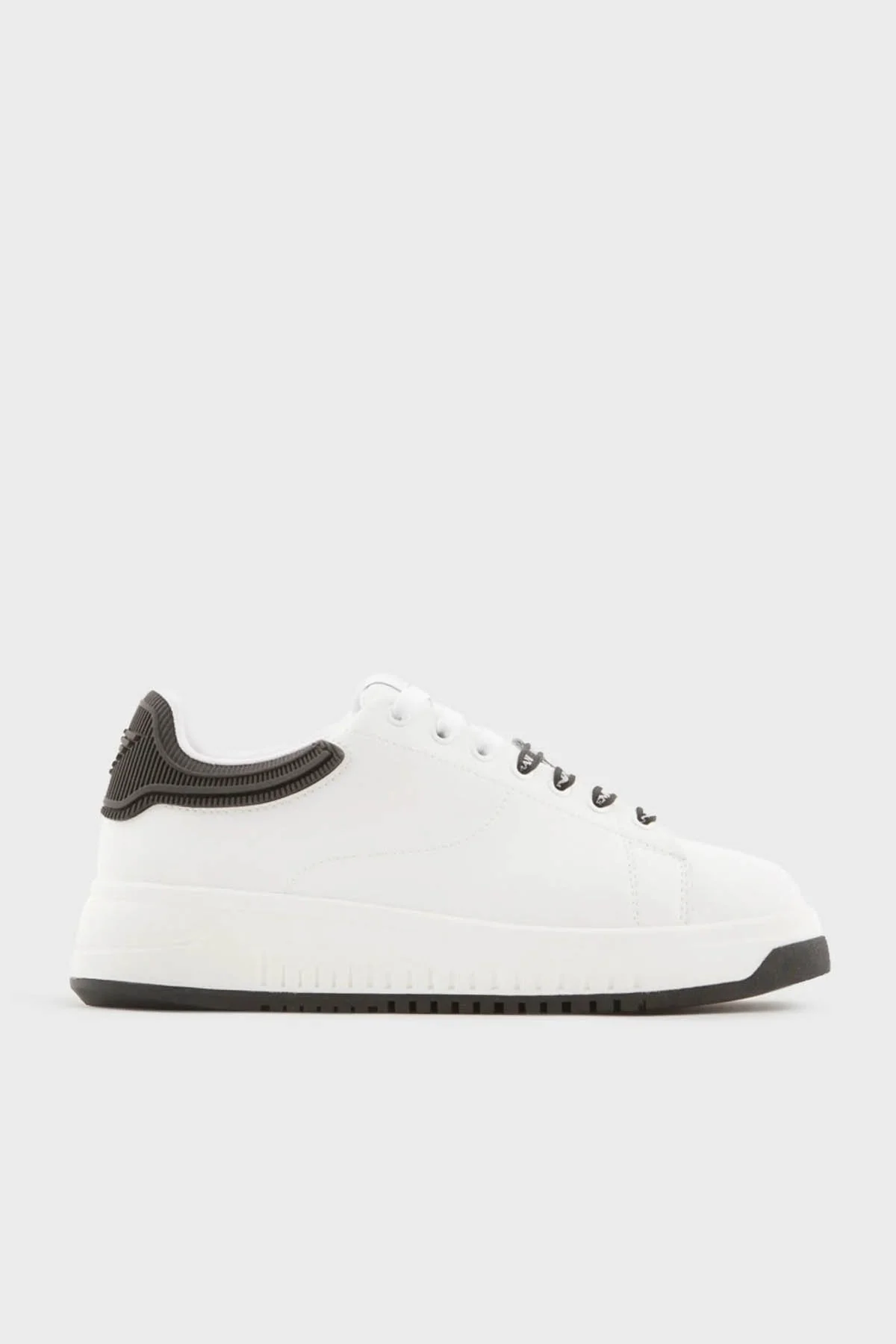 Emporio Armani Logolu Deri Sneaker Bayan Ayakkabı X3X024 XN825 D611 BEYAZ - 1