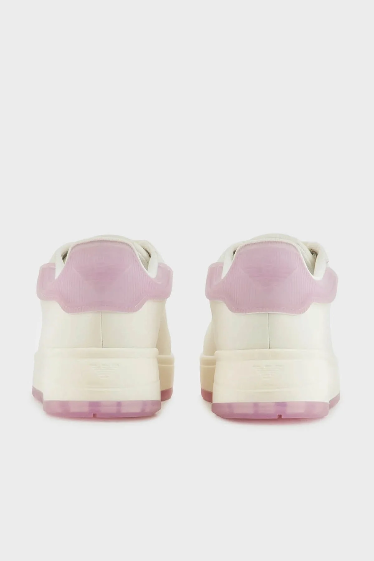 Emporio Armani Logolu Deri Sneaker Bayan Ayakkabı X3X024 XR128 C659 BEYAZ - 10