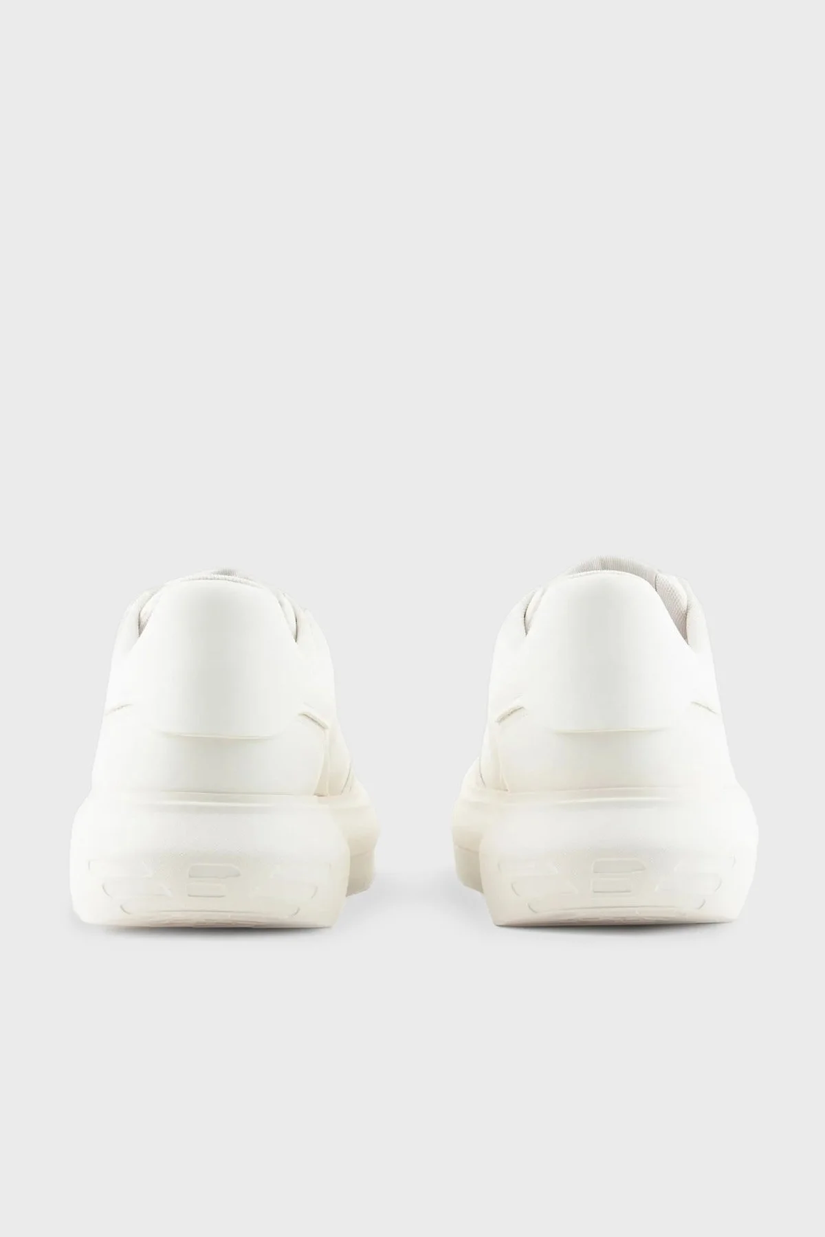 Emporio Armani Logolu Deri Sneaker Erkek Ayakkabı X4X633 XM964 M801 BEYAZ - 9