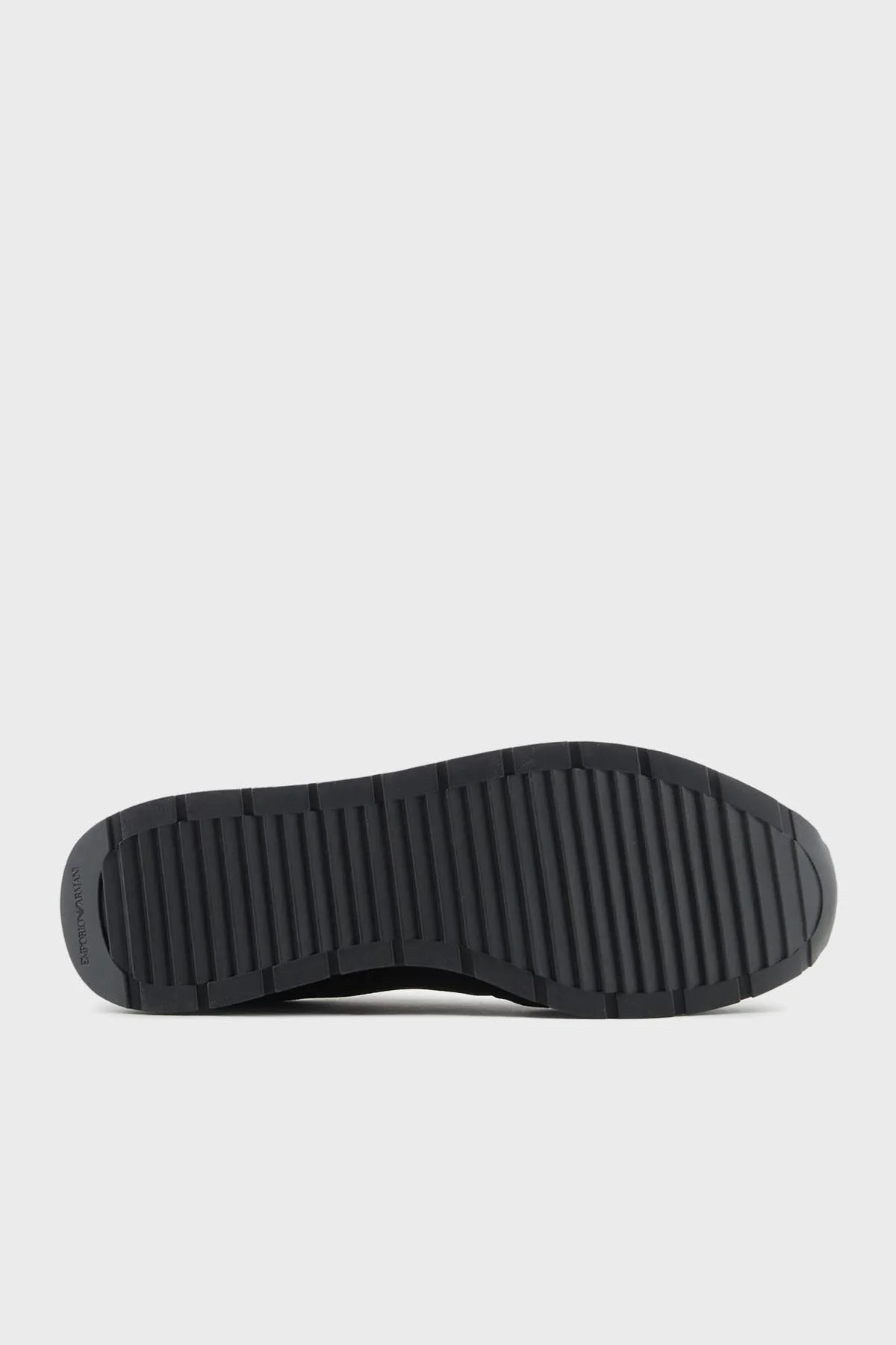 Emporio Armani Logolu Deri Süet Sneaker Erkek Ayakkabı X4X537 XN730 00002 SİYAH - 6