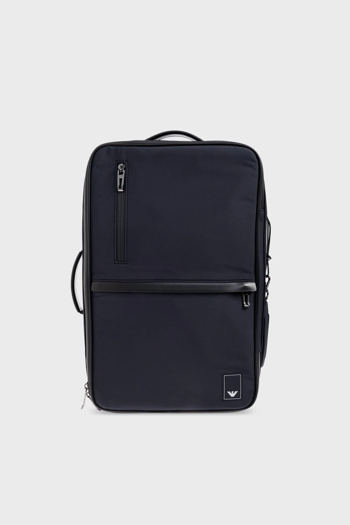 Emporio Armani Logolu Dolgulu Omuz Askılı Erkek Sırt Çantası EM001221 AF19588 UB118 LACİVERT - 1