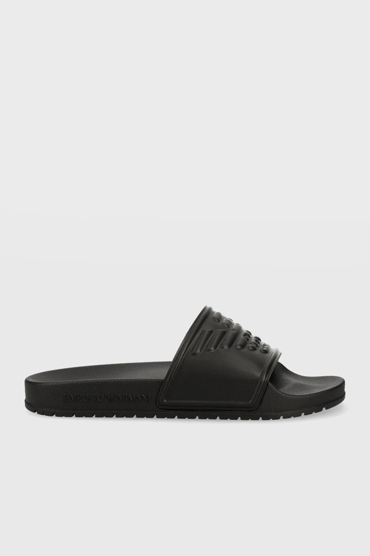 Emporio Armani Logolu Düz Unisex Terlik XVPS04 XN747 00002 SİYAH - 1