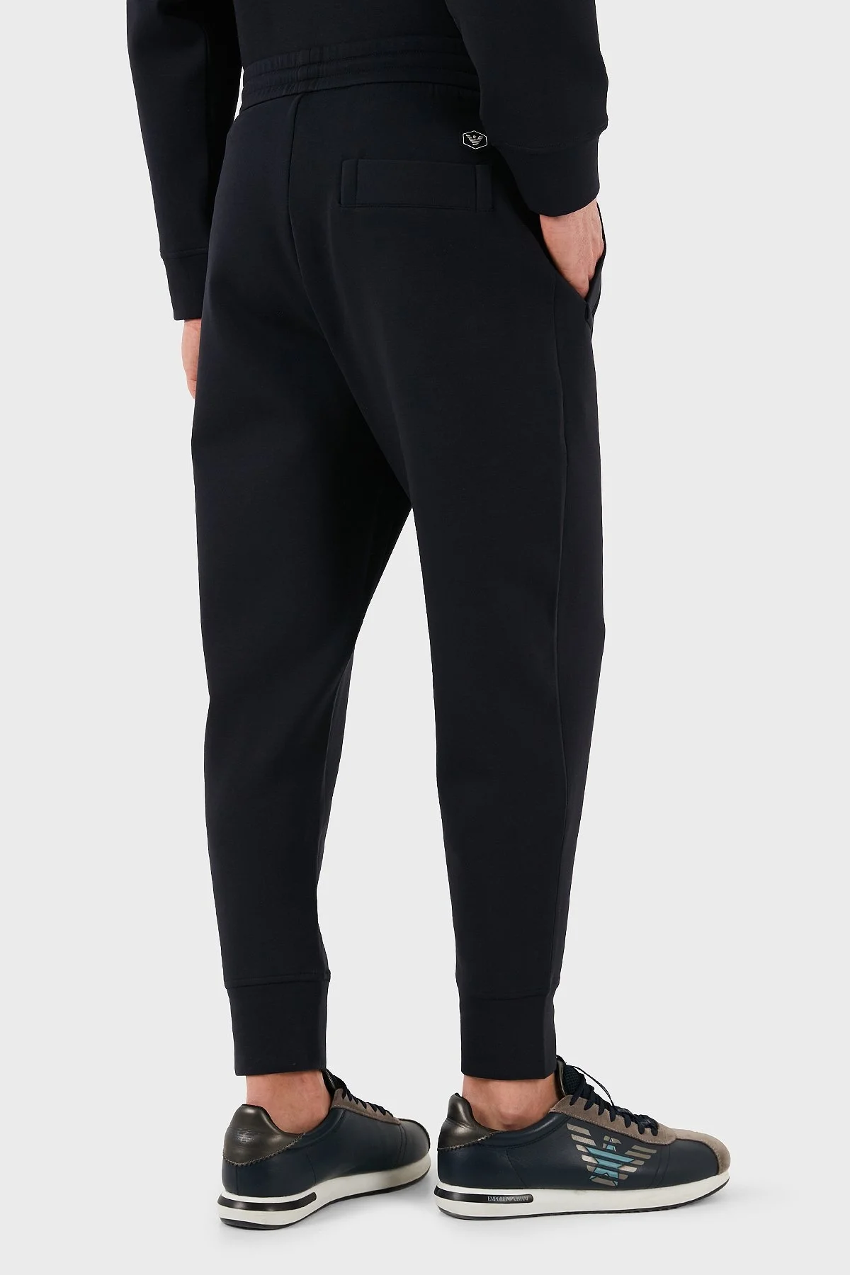 Emporio Armani Logolu Elastik Bel Bantlı Regular Fit Jogger Erkek Pantolon 8N1P92 1JHSZ 0920 LACİVERT - 6