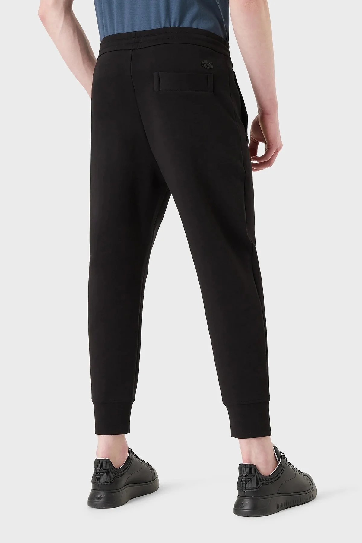 Emporio Armani Logolu Elastik Bel Bantlı Regular Fit Jogger Erkek Pantolon 8N1P92 1JHSZ 0999 SİYAH - 3