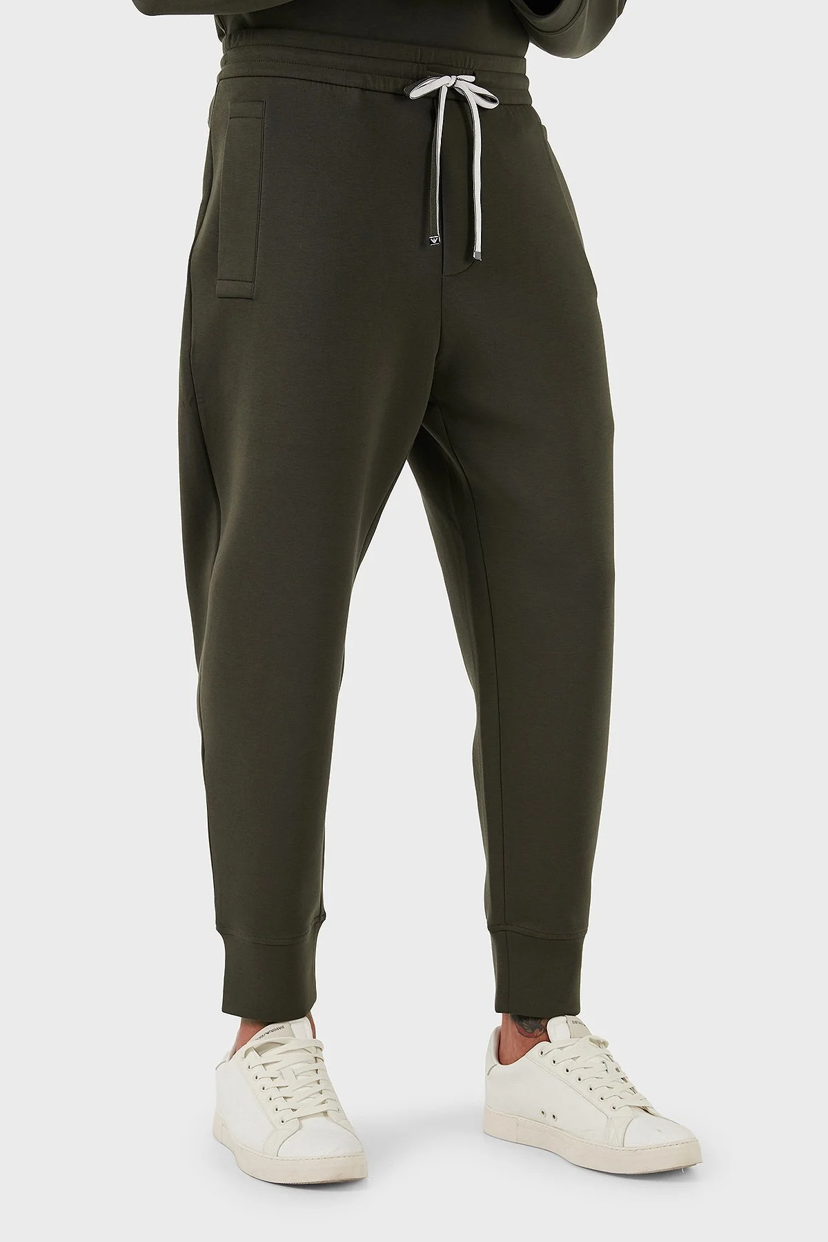 Emporio Armani Logolu Elastik Bel Bantlı Regular Fit Jogger Erkek Pantolon 8N1P92 1JHSZ U8120 HAKİ - 5