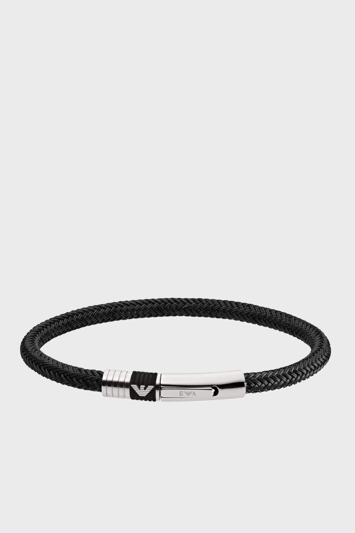 Emporio Armani Logolu Erkek Bileklik AJEGS1624 001190 SİYAH - 1