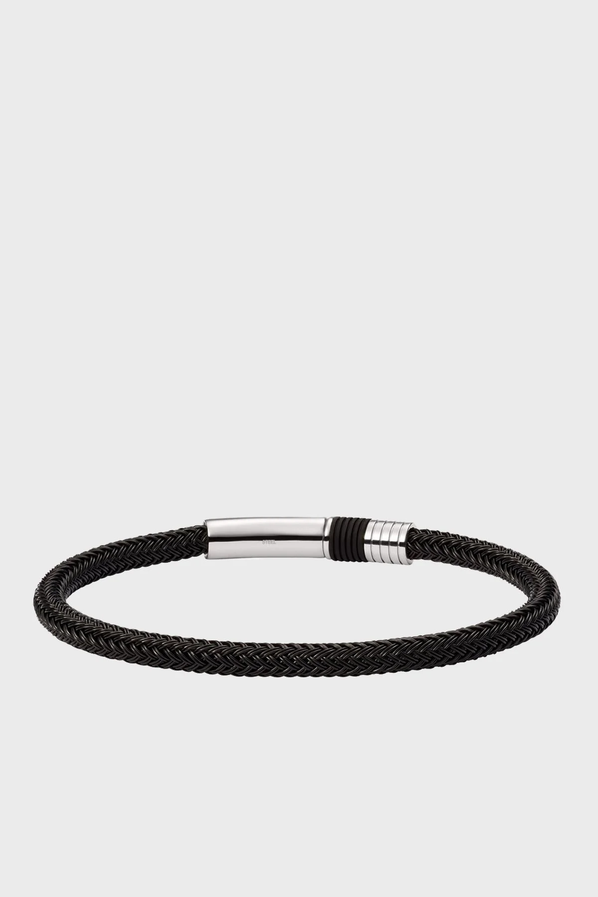 Emporio Armani Logolu Erkek Bileklik AJEGS1624 001190 SİYAH - 2