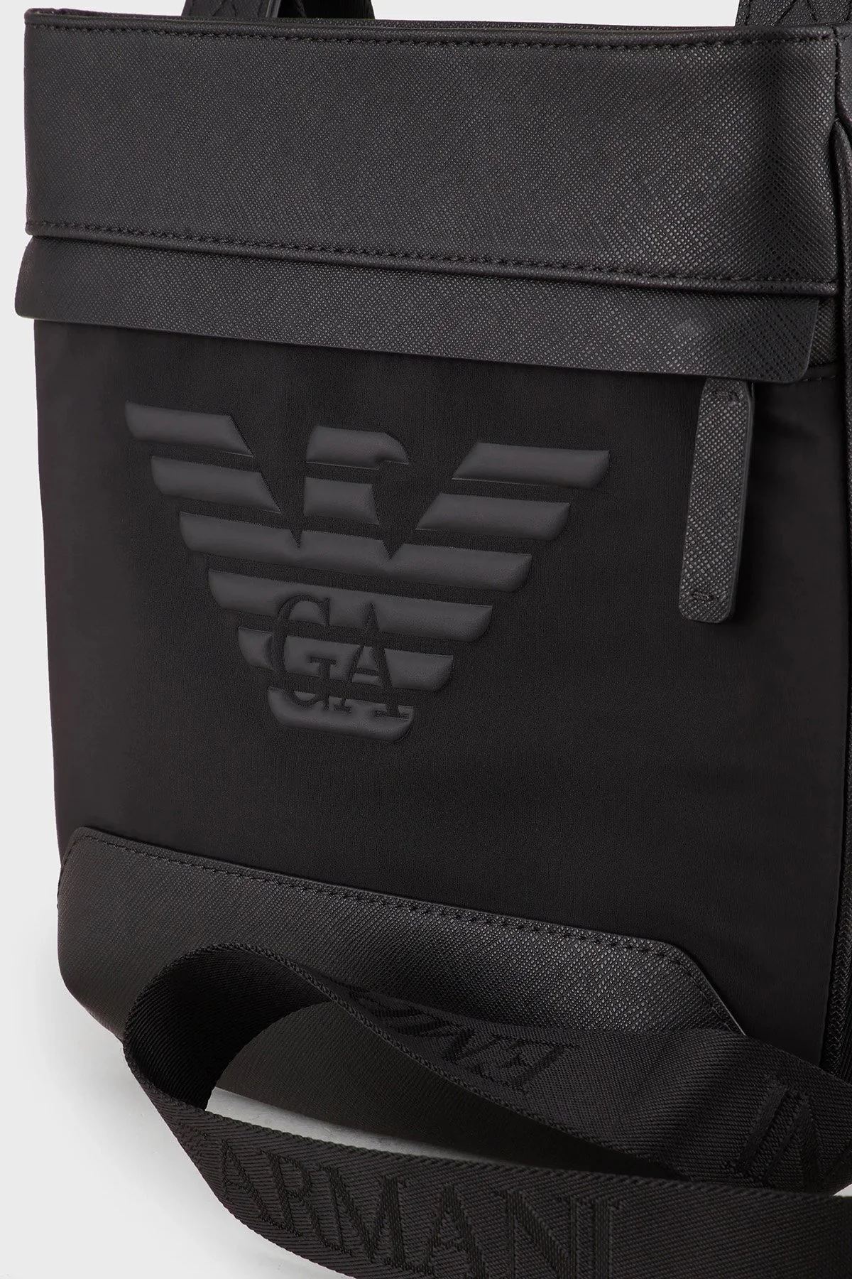 Emporio Armani Logolu Erkek Çanta Y4M185 Y154J 81073 SİYAH - 5