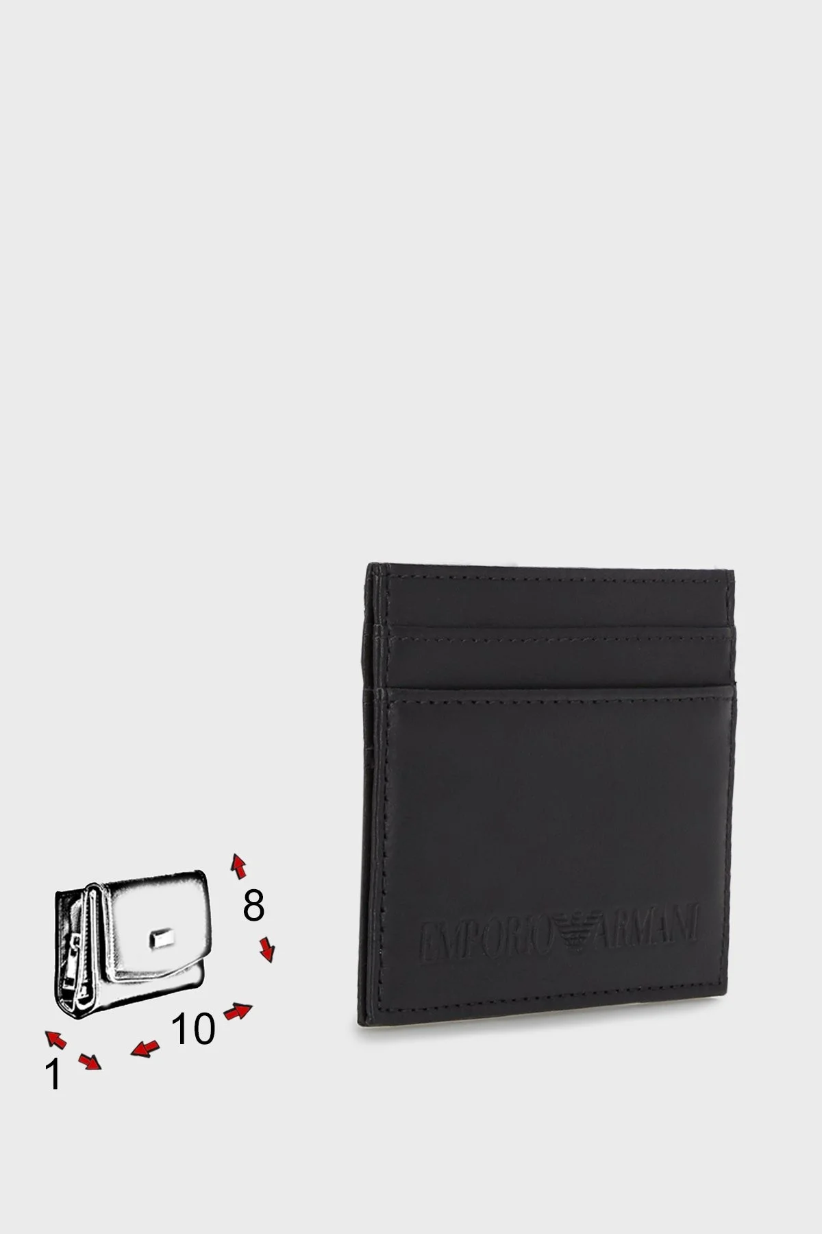 Emporio Armani Logolu Erkek Kartlık Y4R173 Y143J 81072 SİYAH - 4