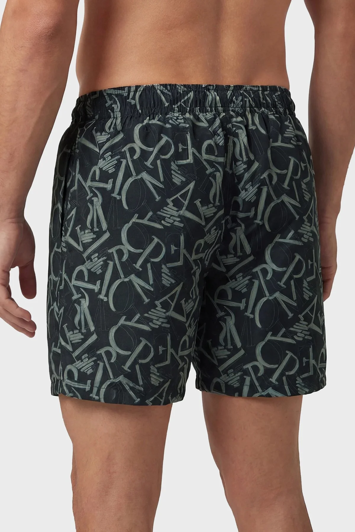 Emporio Armani Logolu Erkek Mayo Short EM000583 AF2044 0FC099 SİYAH - 2