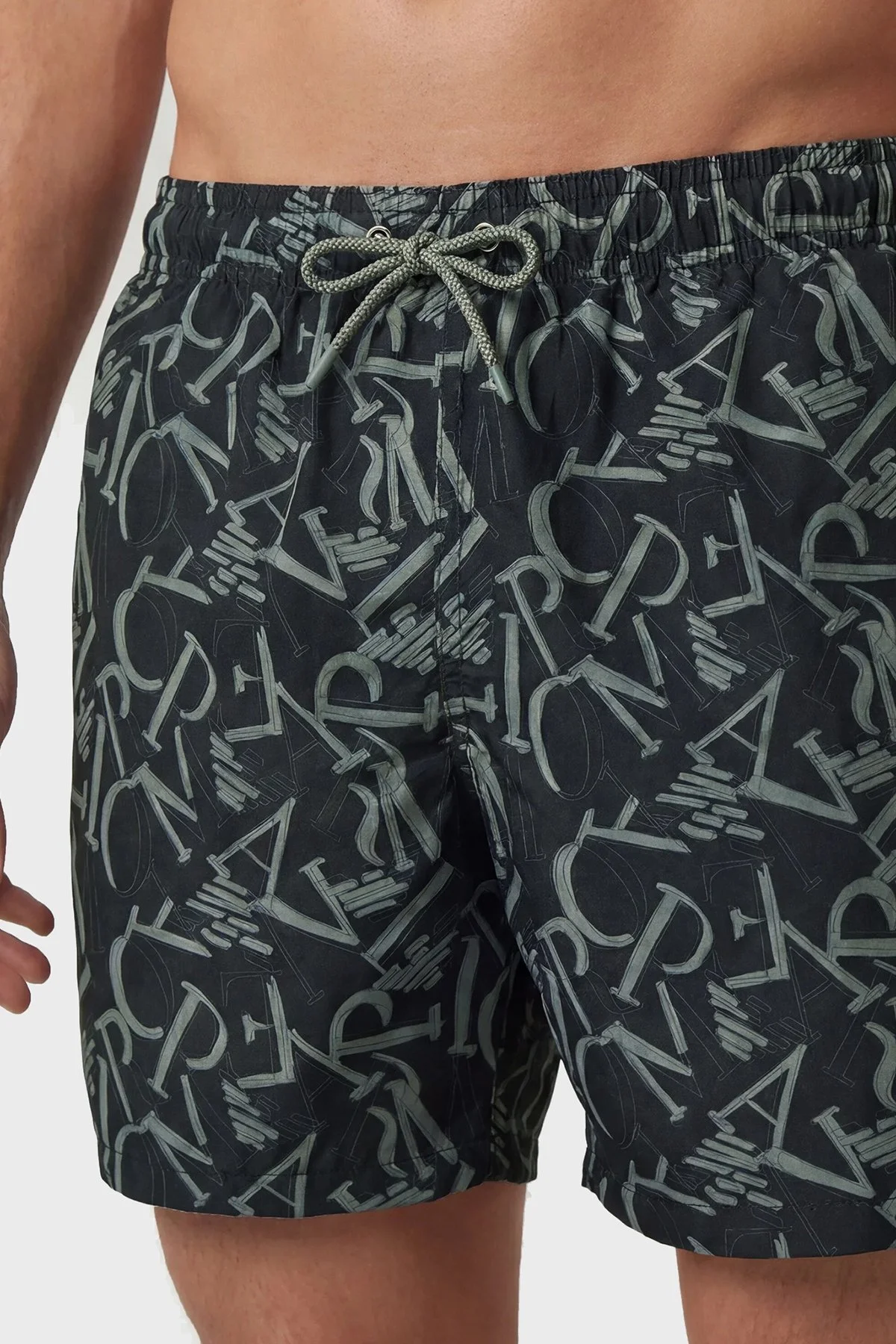 Emporio Armani Logolu Erkek Mayo Short EM000583 AF2044 0FC099 SİYAH - 3