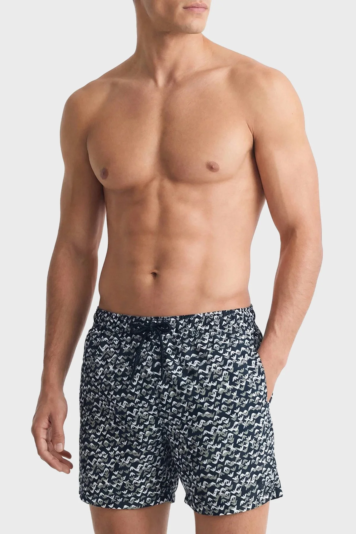 Emporio Armani Logolu Erkek Mayo Short EM000583 AF20440 FB356 LACİVERT - 2