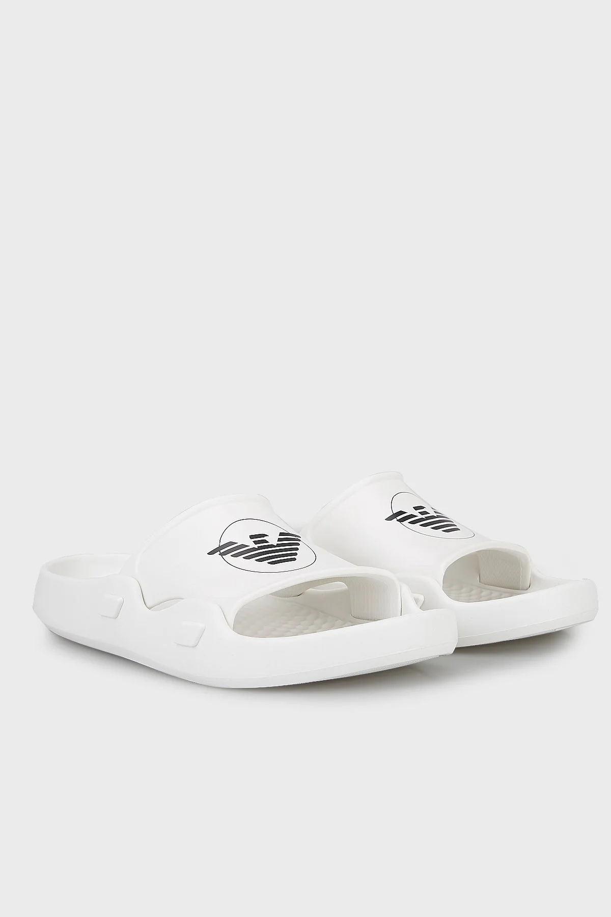 Emporio Armani Logolu Erkek Terlik EX000044 AF22191 U0009 BEYAZ - 4