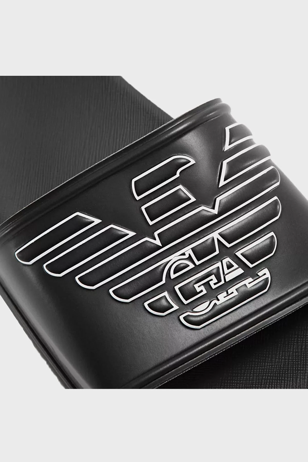 Emporio Armani Logolu Erkek Terlik S XVPS01 XN129 00002 SİYAH - 3