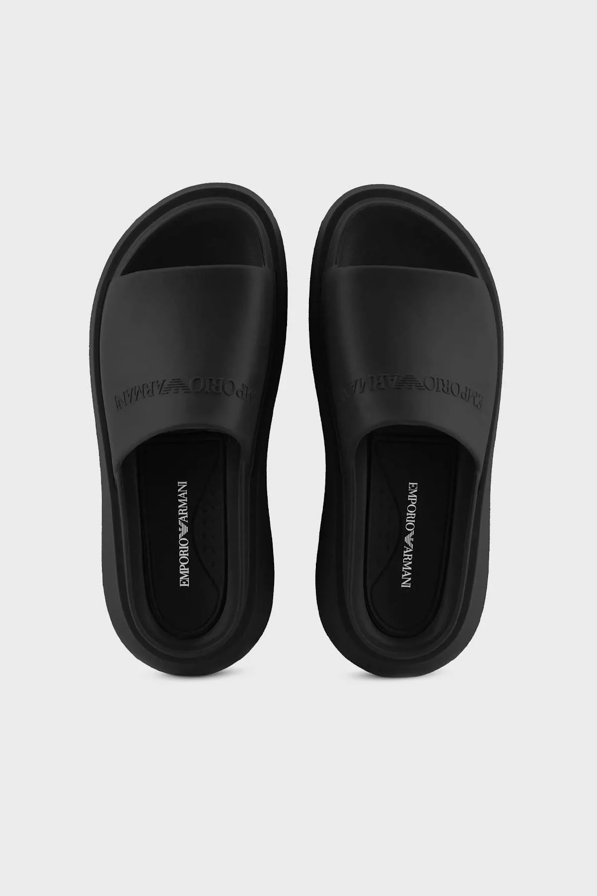 Emporio Armani Logolu Erkek Terlik X4P134 XD405 00002 SİYAH - 9