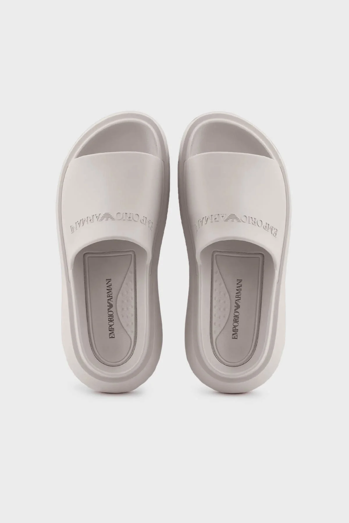 Emporio Armani Logolu Erkek Terlik X4P134 XD405 01791 BEJ - 9