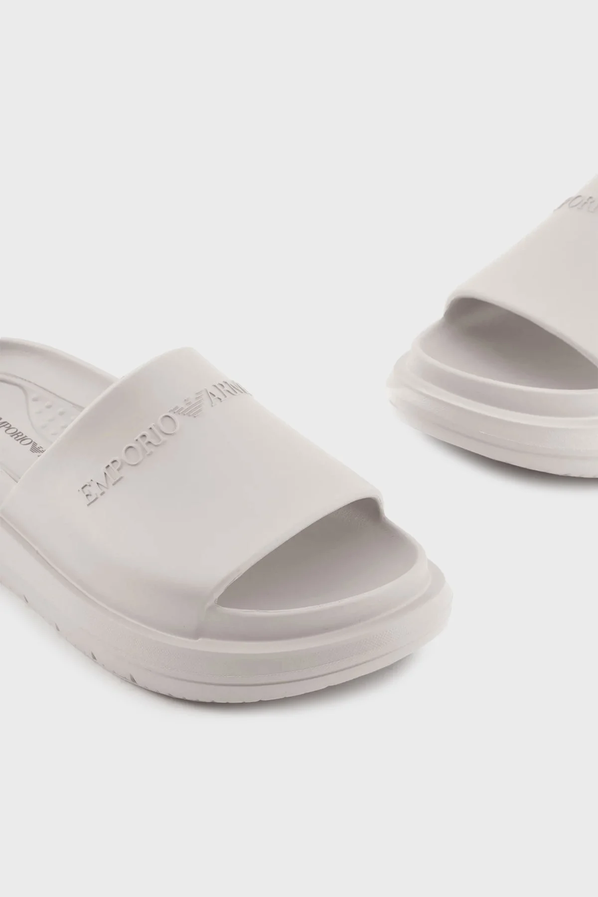 Emporio Armani Logolu Erkek Terlik X4P134 XD405 01791 BEJ - 12