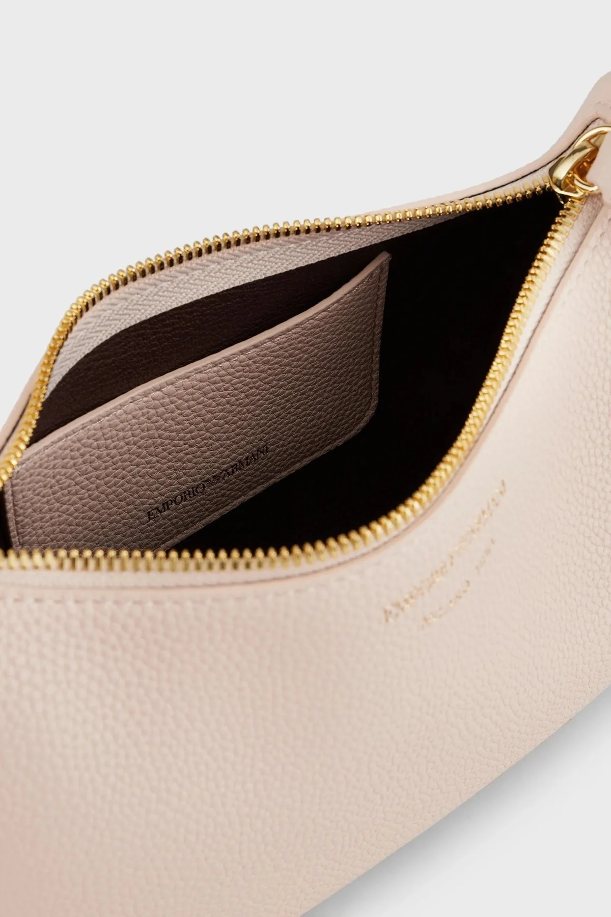 Emporio Armani Logolu Fermuarlı Ayarlanabilir Askılı Bayan Çanta Y3H293 YFO5B 88820 PUDRA - 4