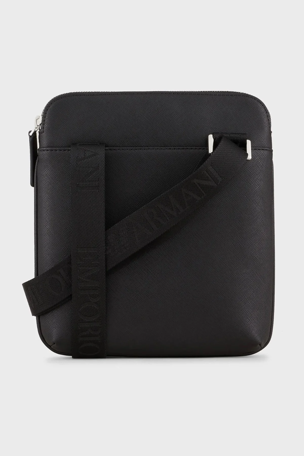 Emporio Armani Logolu Fermuarlı Ayarlanabilir Omuz Askılı Erkek Çanta Y4M185 Y138E 81072 SİYAH - 5