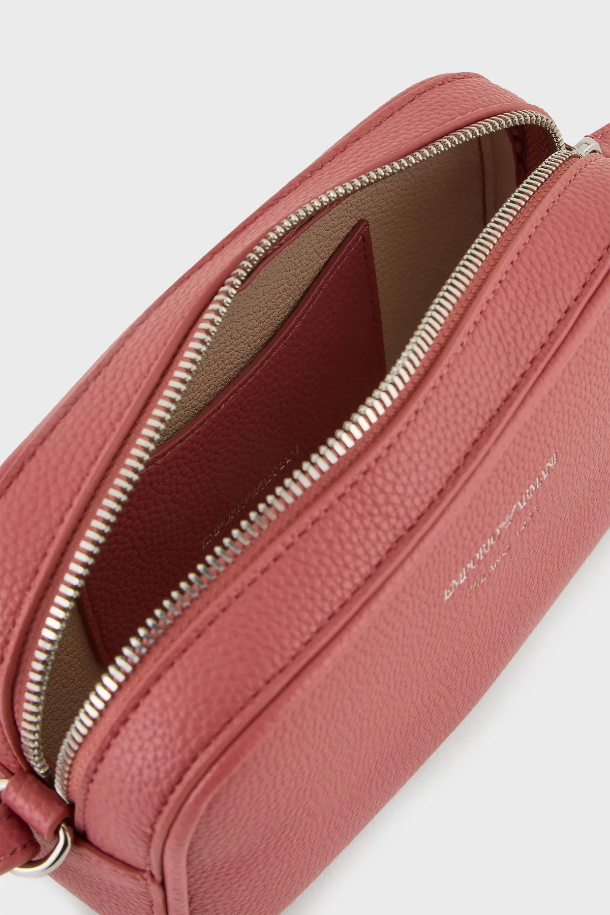 Emporio Armani Logolu Fermuarlı Bayan Çanta Y3H276 YFO5E 80654 GÜL KURUSU - 4