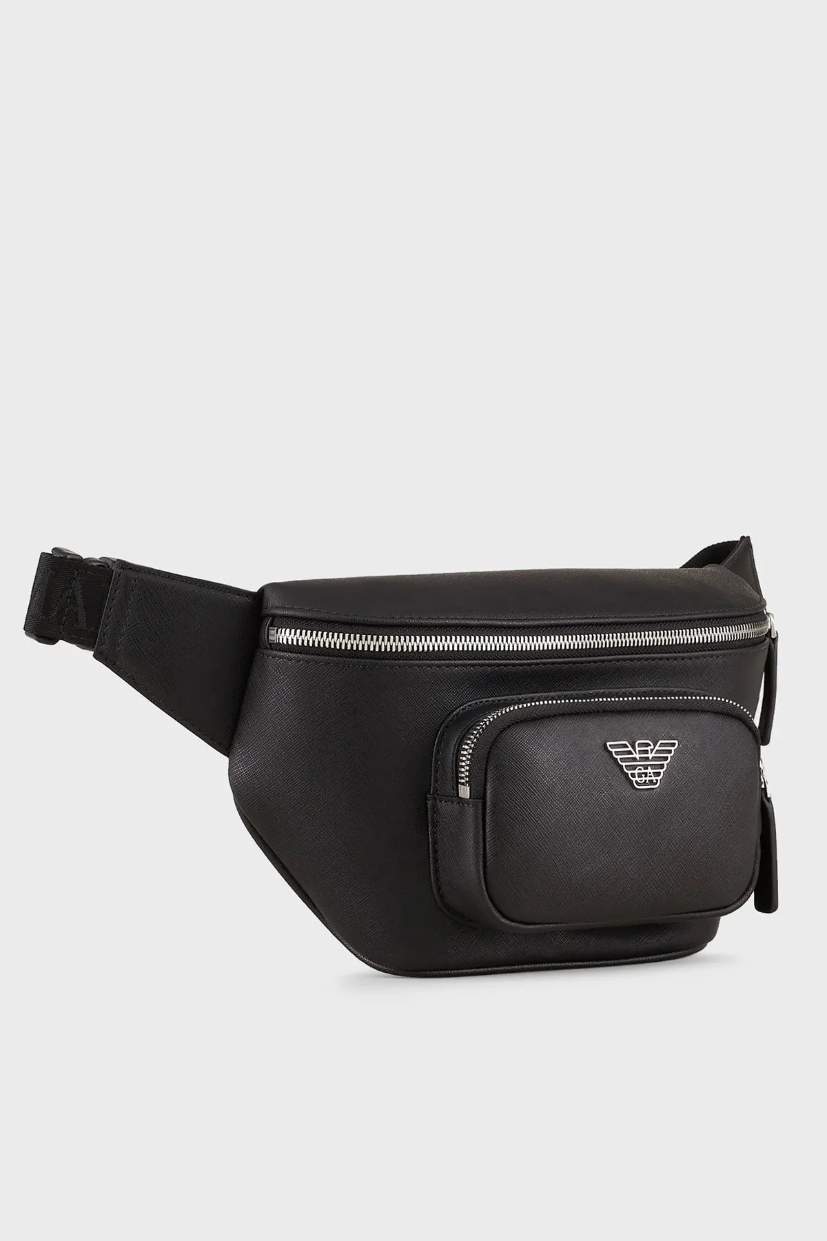 Emporio Armani Logolu Fermuarlı Erkek Bel Çantası Y4O238 Y138E 81072 SİYAH - 2