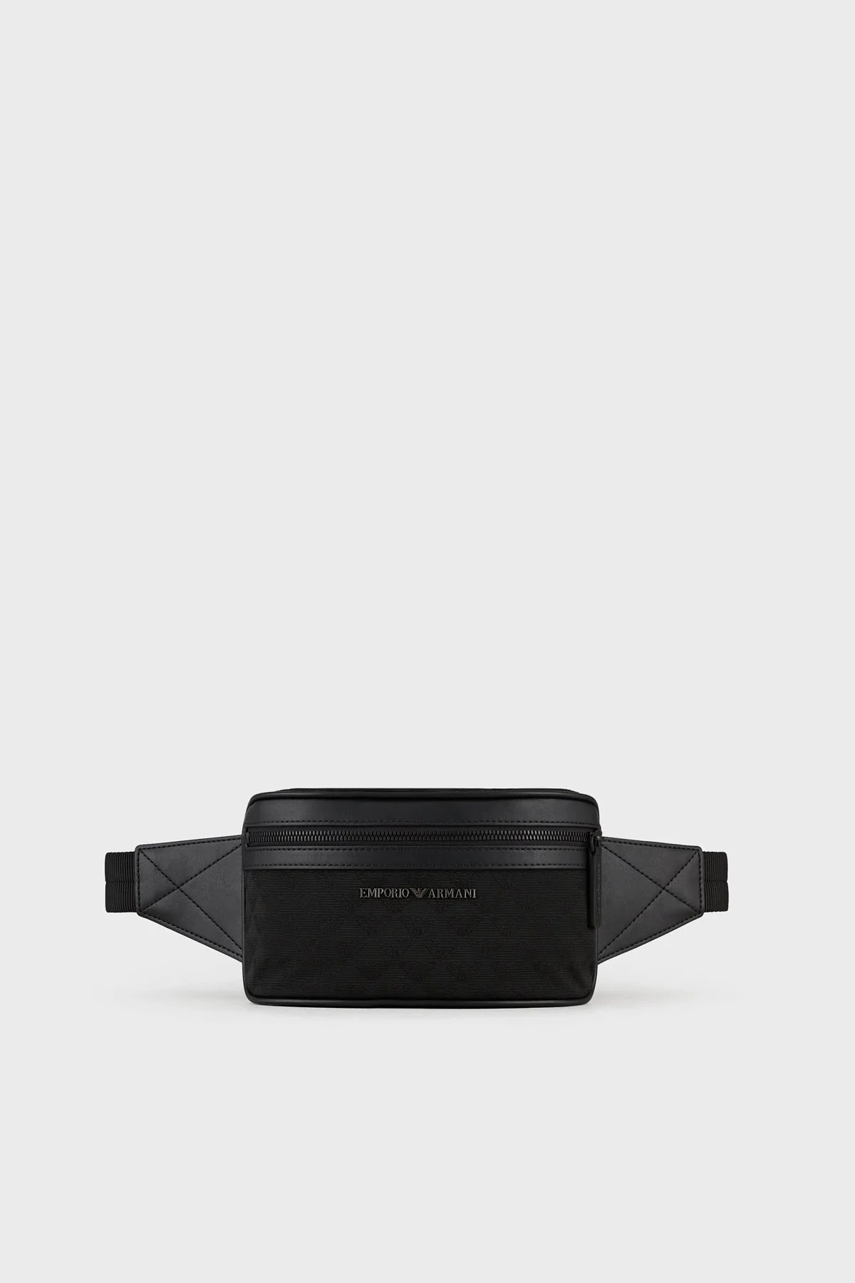Emporio Armani Logolu Fermuarlı Erkek Bel Çantası Y4O312 Y022V 81336 SİYAH - 1