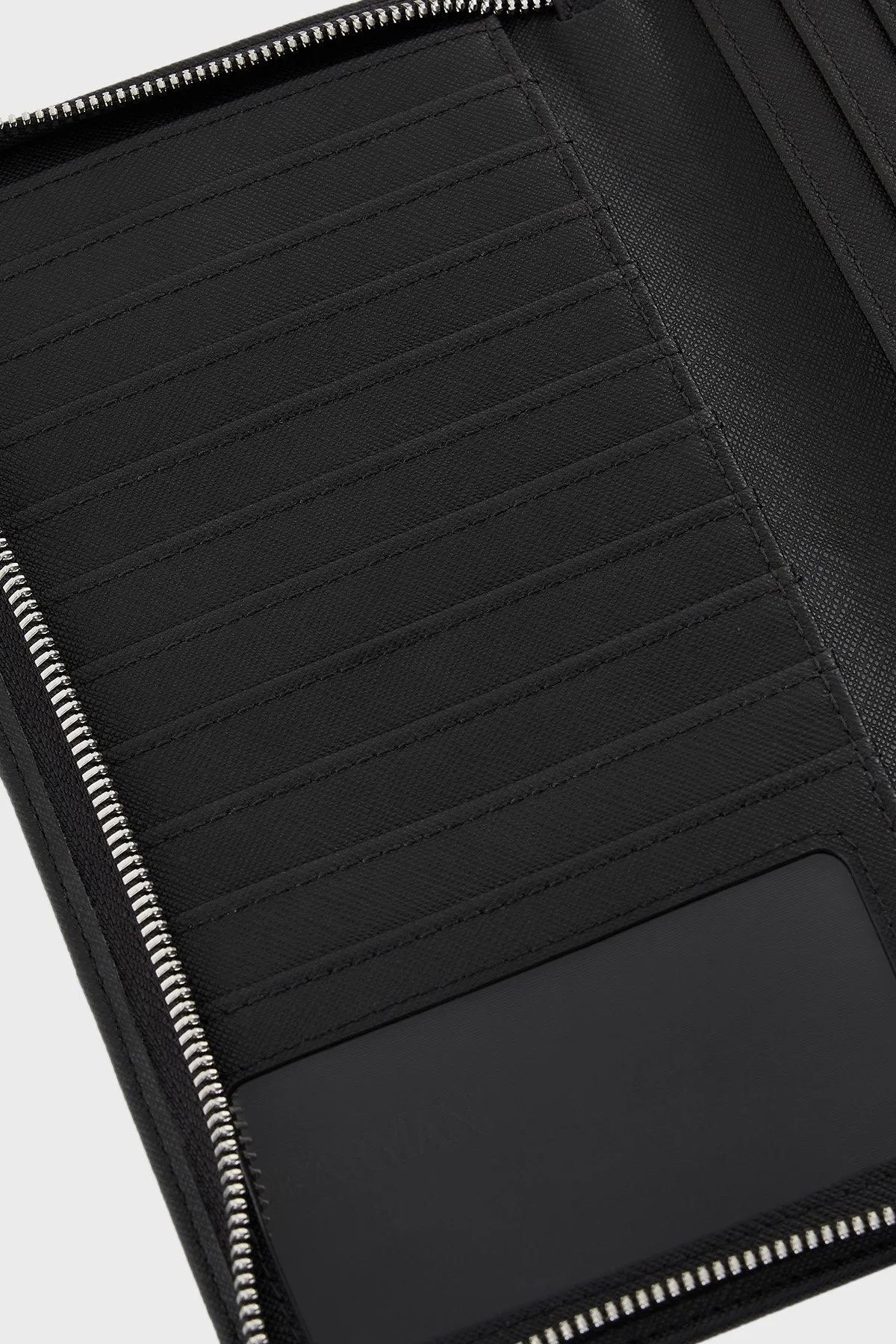 Emporio Armani Logolu Fermuarlı Erkek Cüzdan EM000987 AF13805 UC001 SİYAH - 13