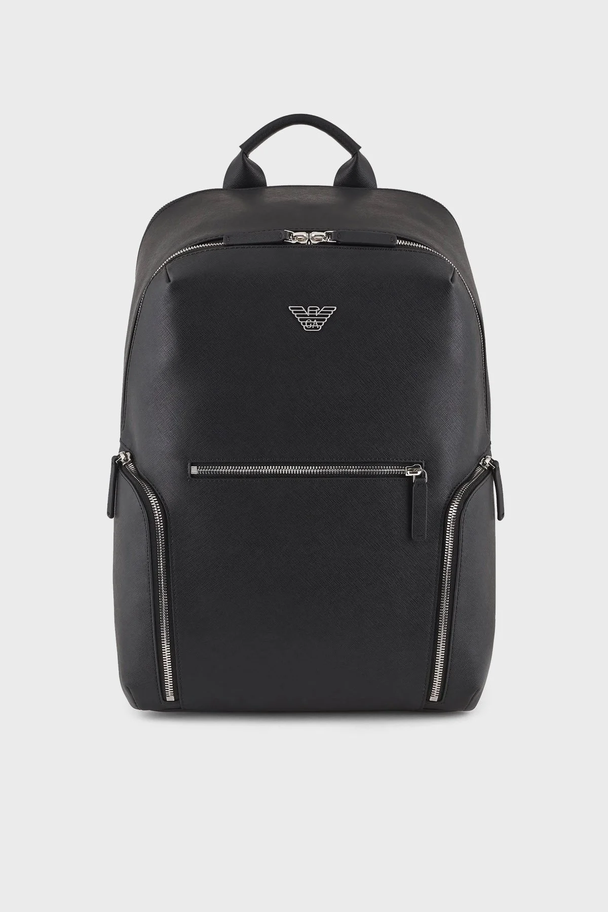 Emporio Armani Logolu Fermuarlı Erkek Sırt Çantası Y4O409 Y138E 81072 SİYAH - 1