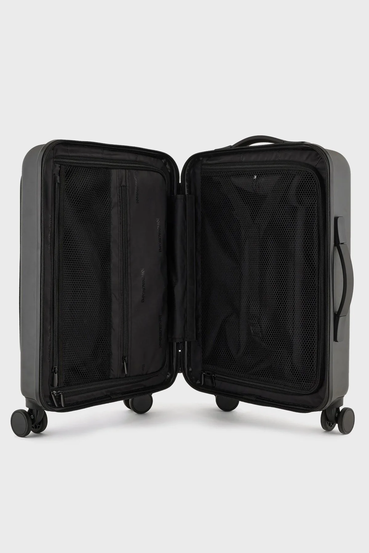 Emporio Armani Logolu Fermuarlı Şifre Kilitli Kabin Boy Erkek Valiz Y4Q367 Y138E 81072 SİYAH - 5