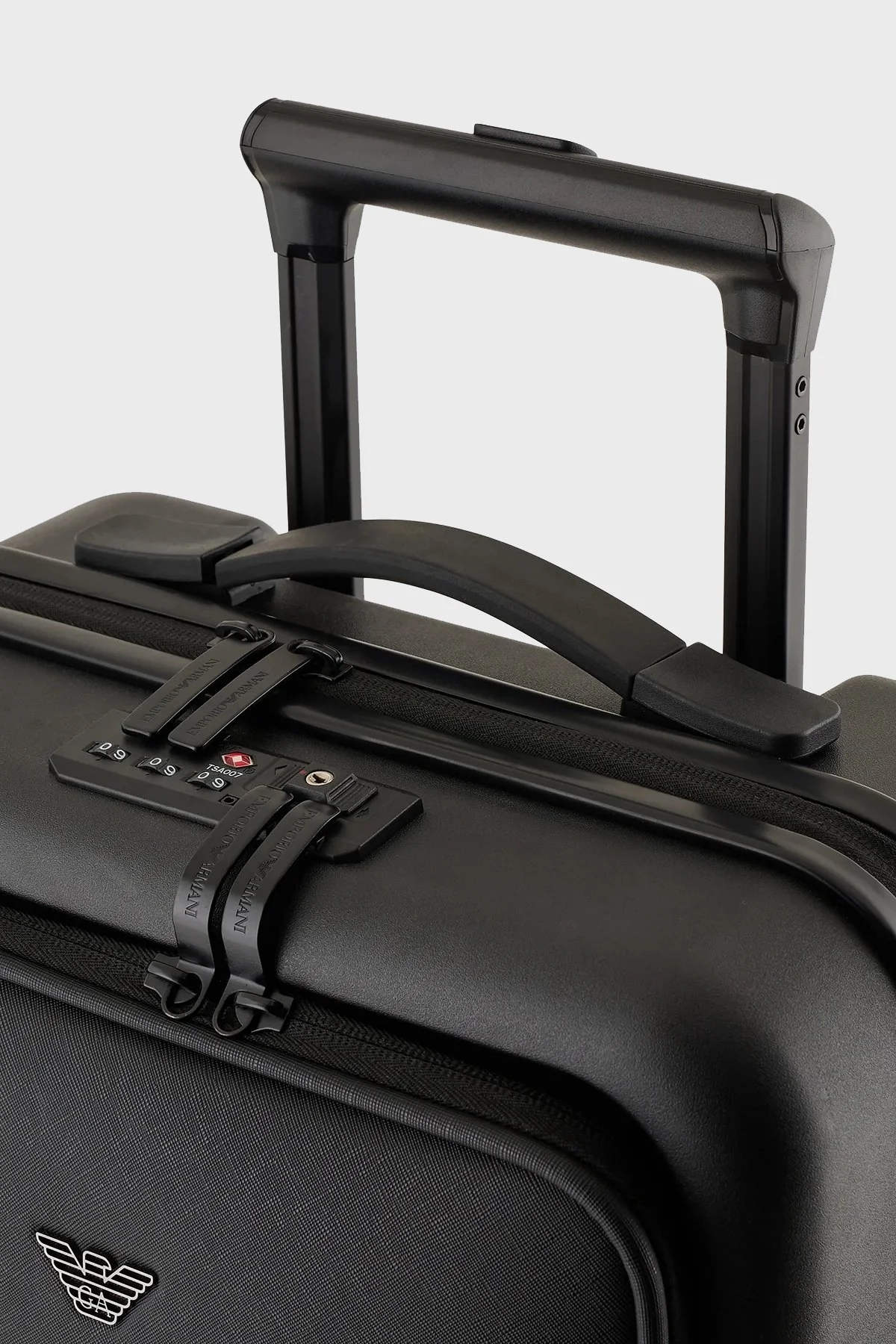 Emporio Armani Logolu Fermuarlı Şifre Kilitli Kabin Boy Erkek Valiz Y4Q367 Y138E 81072 SİYAH - 6