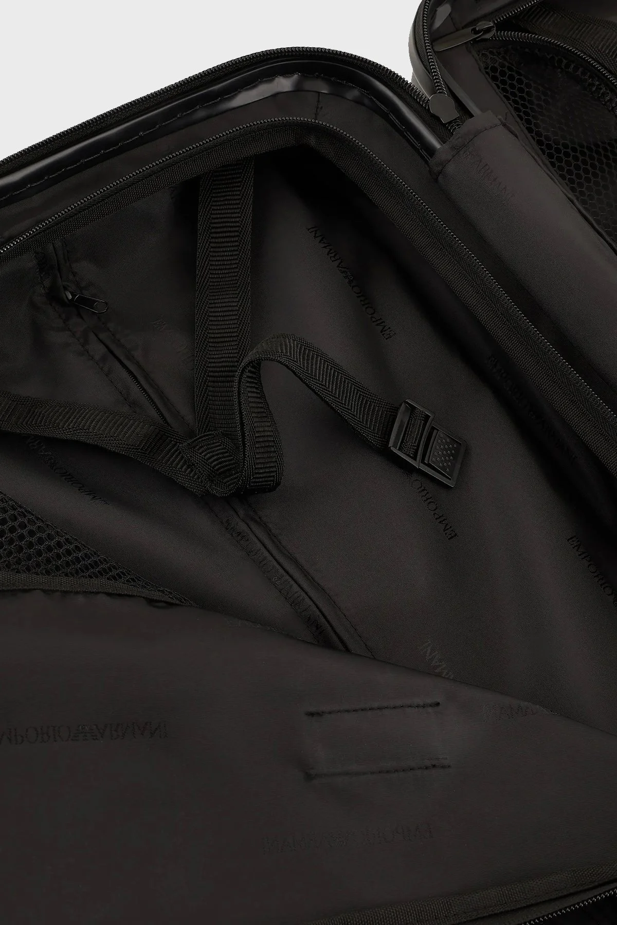 Emporio Armani Logolu Fermuarlı Şifre Kilitli Kabin Boy Erkek Valiz Y4Q367 Y138E 81072 SİYAH - 8