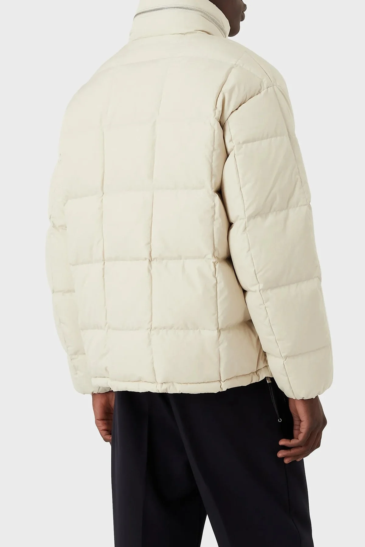 Emporio Armani Su ve Rüzgar Geçirmez Regular Fit Gizli Kapüşonlu Erkek Mont 6L1BS4 1NNLZ 0101 BEYAZ - 2