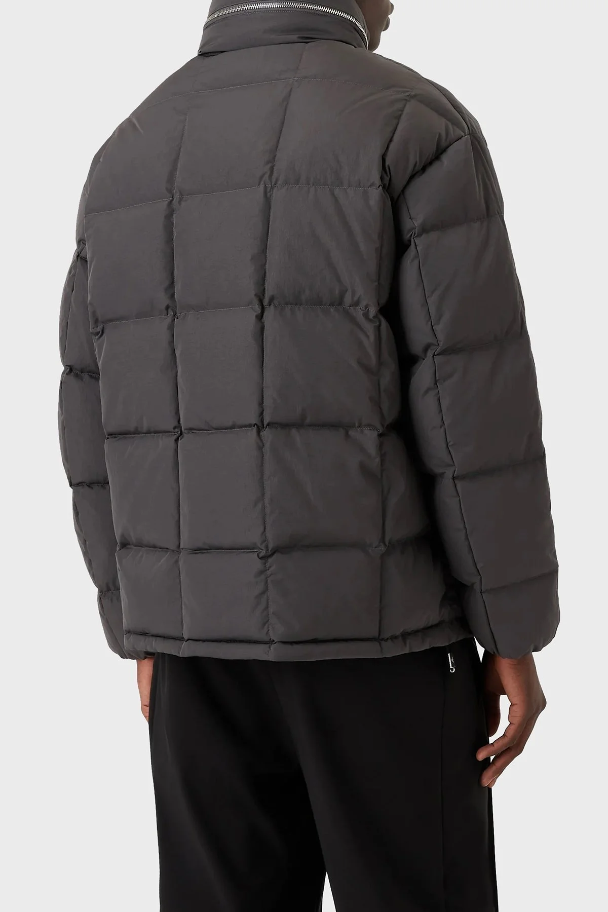 Emporio Armani Su ve Rüzgar Geçirmez Regular Fit Gizli Kapüşonlu Erkek Mont 6L1BS4 1NNLZ 0651 ANTRASİT - 3