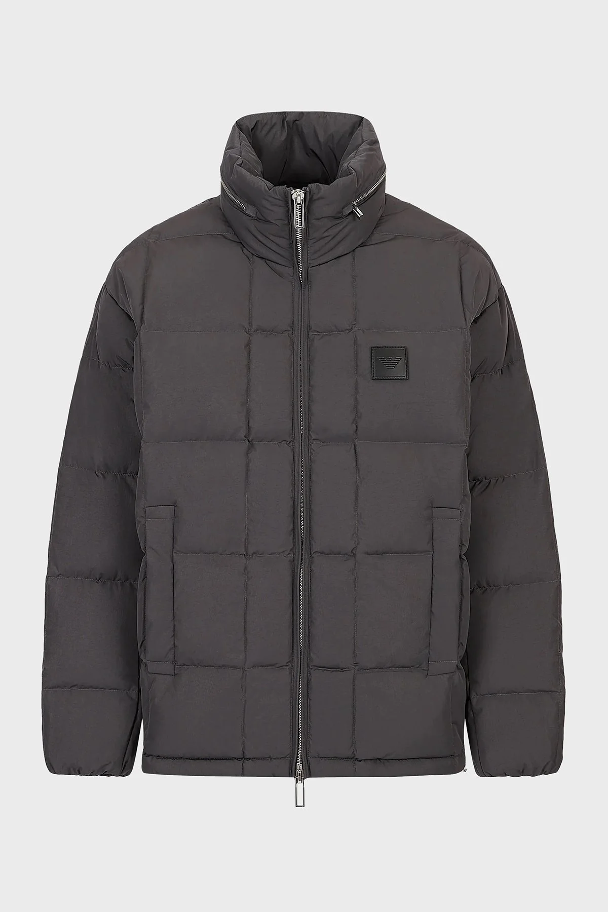 Emporio Armani Su ve Rüzgar Geçirmez Regular Fit Gizli Kapüşonlu Erkek Mont 6L1BS4 1NNLZ 0651 ANTRASİT - 5