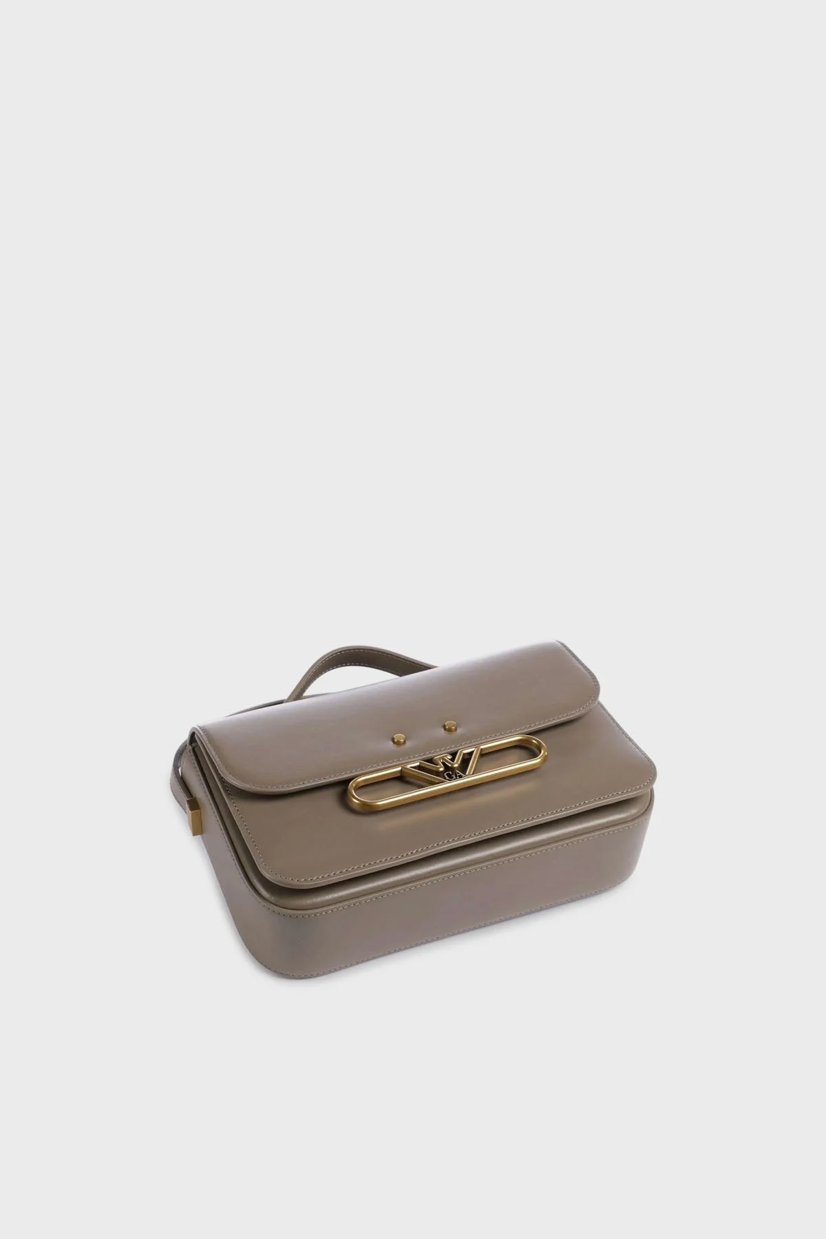 Emporio Armani Logolu Hakiki Deri Ayarlanabilir Askılı Bayan Çanta EW001484 AF14786 U6192 BEJ - 4