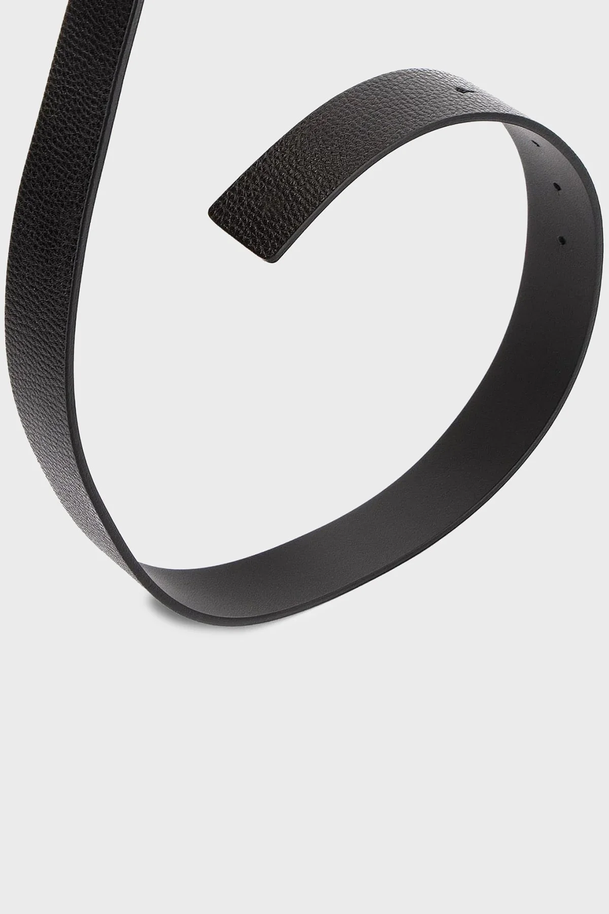 Emporio Armani Logolu Hakiki Deri Çift Taraflı Erkek Kemer Y4S225 YMB4E 88001 SİYAH - 6