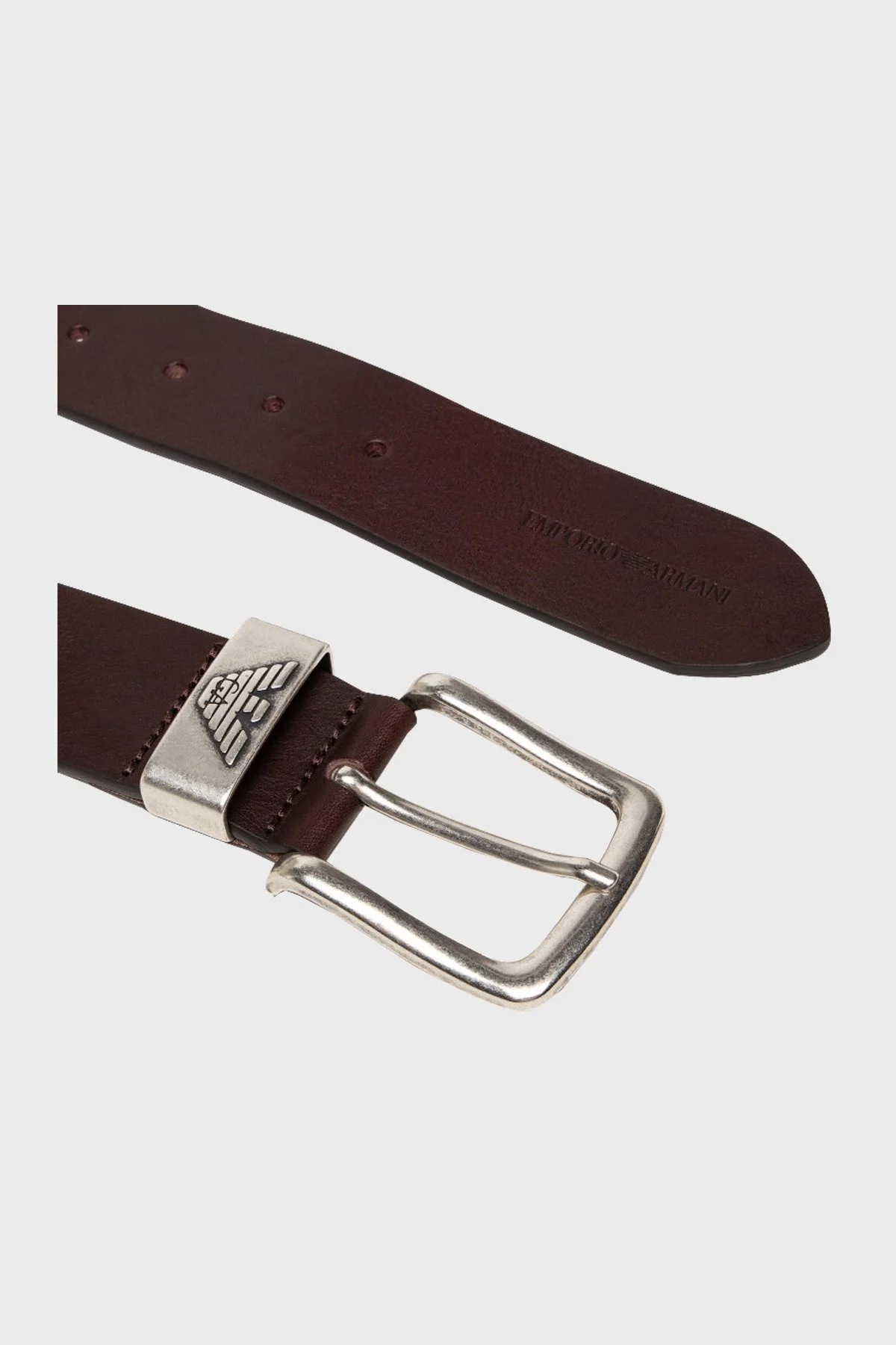 Emporio Armani Logolu Hakiki Deri Erkek Kemer Y4S201 YDD6G 80005 KAHVE - 2