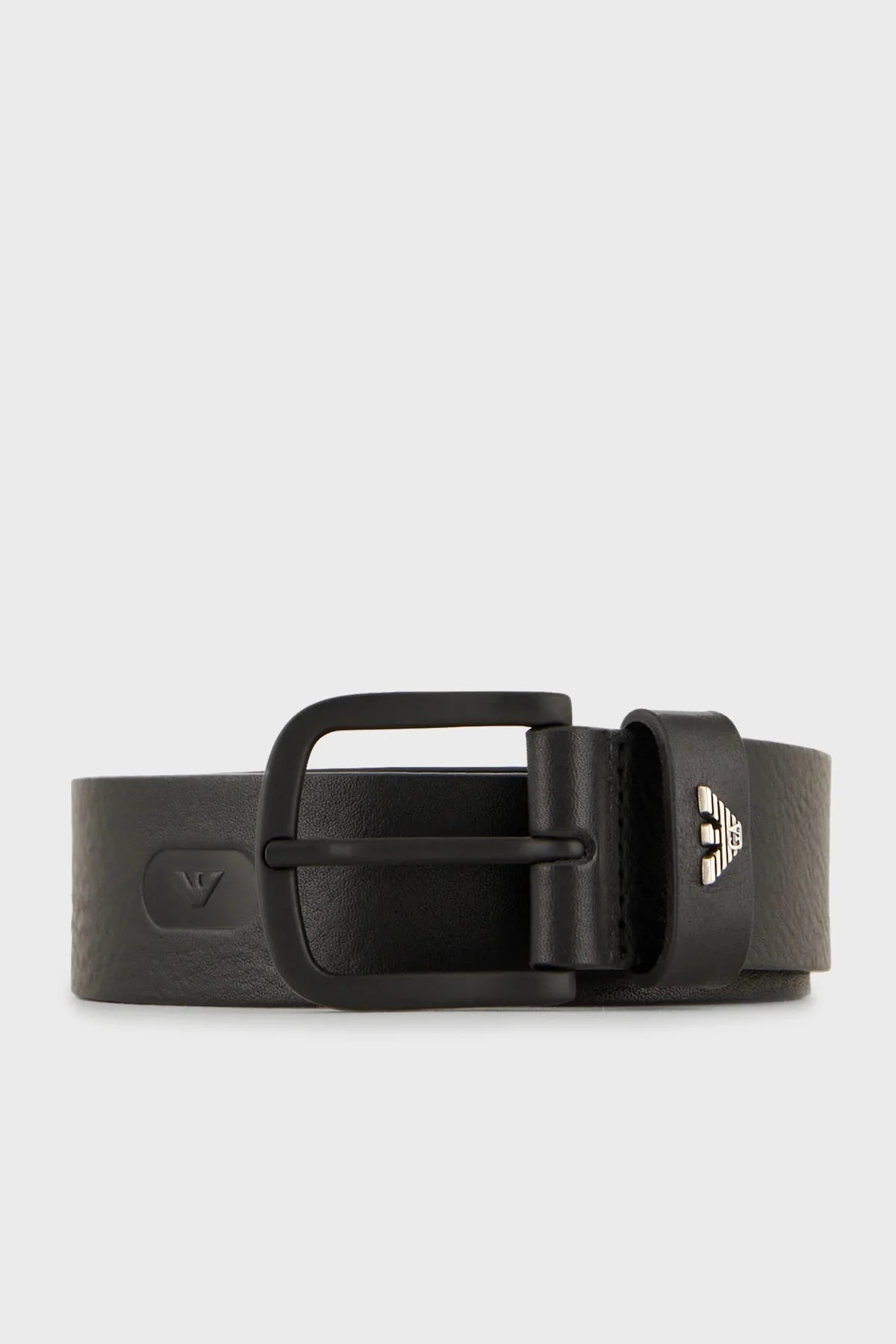 Emporio Armani Logolu Hakiki Deri Erkek Kemer Y4S524 Y736K 80001 SİYAH - 1