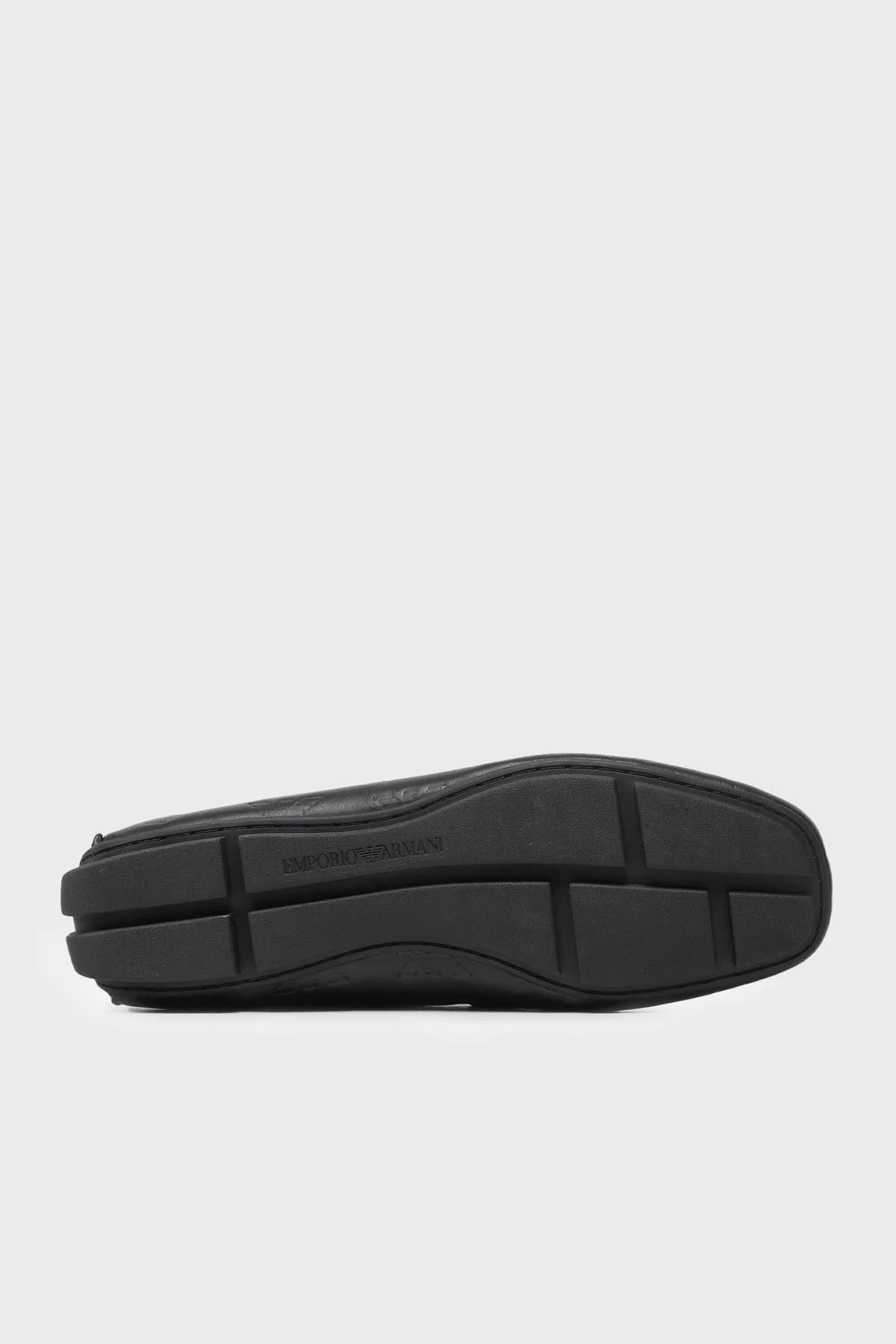 Emporio Armani Logolu Hakiki Deri Makosen Erkek Ayakkabı X4B124 XF666 00002 SİYAH - 5