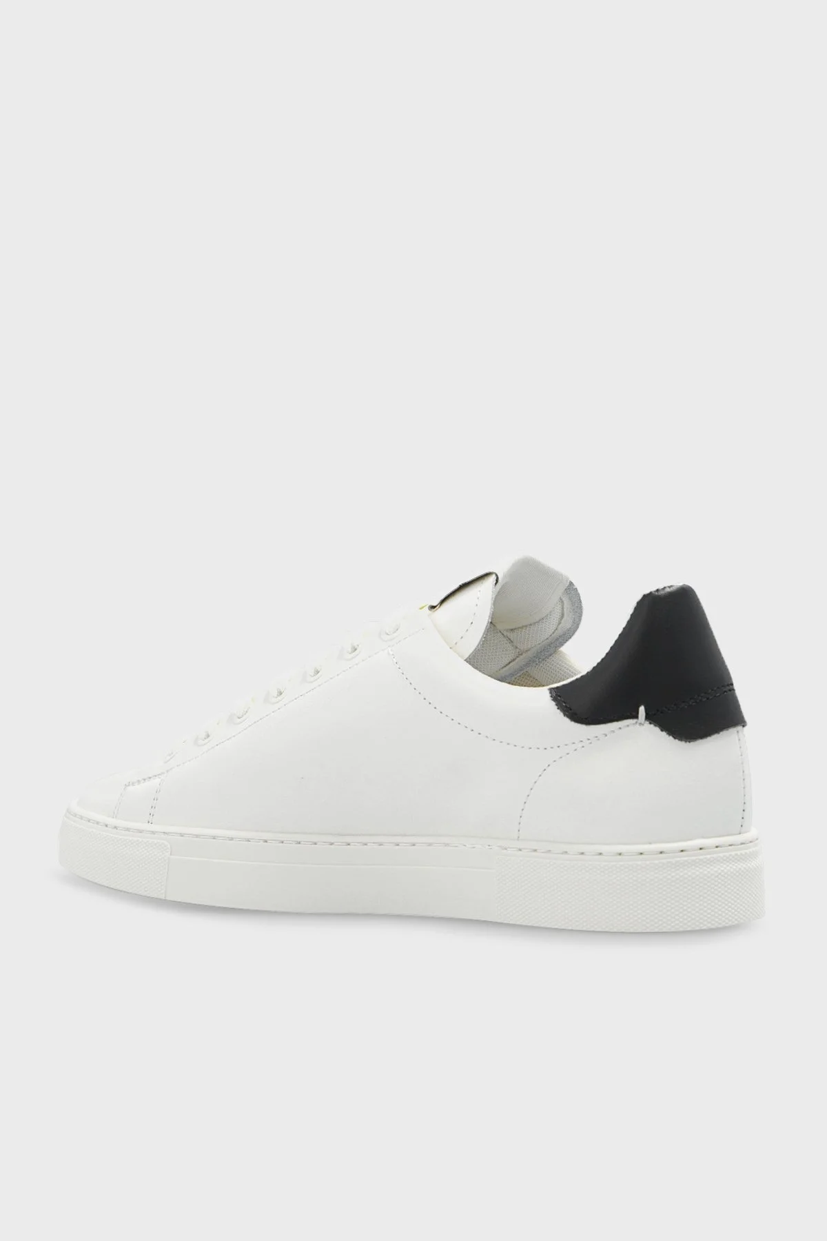 Emporio Armani Logolu Hakiki Deri Sneaker Erkek Ayakkabı X4X554 XF663 00230 SİYAH-BEYAZ - 3