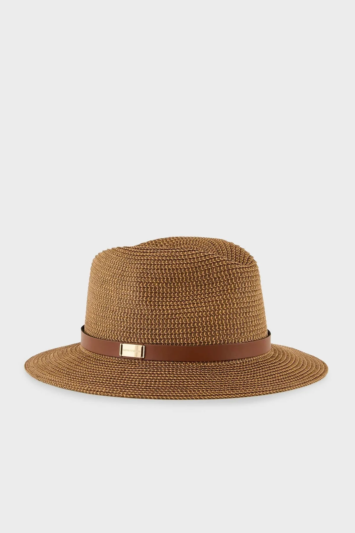 Emporio Armani Logolu Hasır Bayan Şapka 637347 4R508 00153 KAHVE - 1