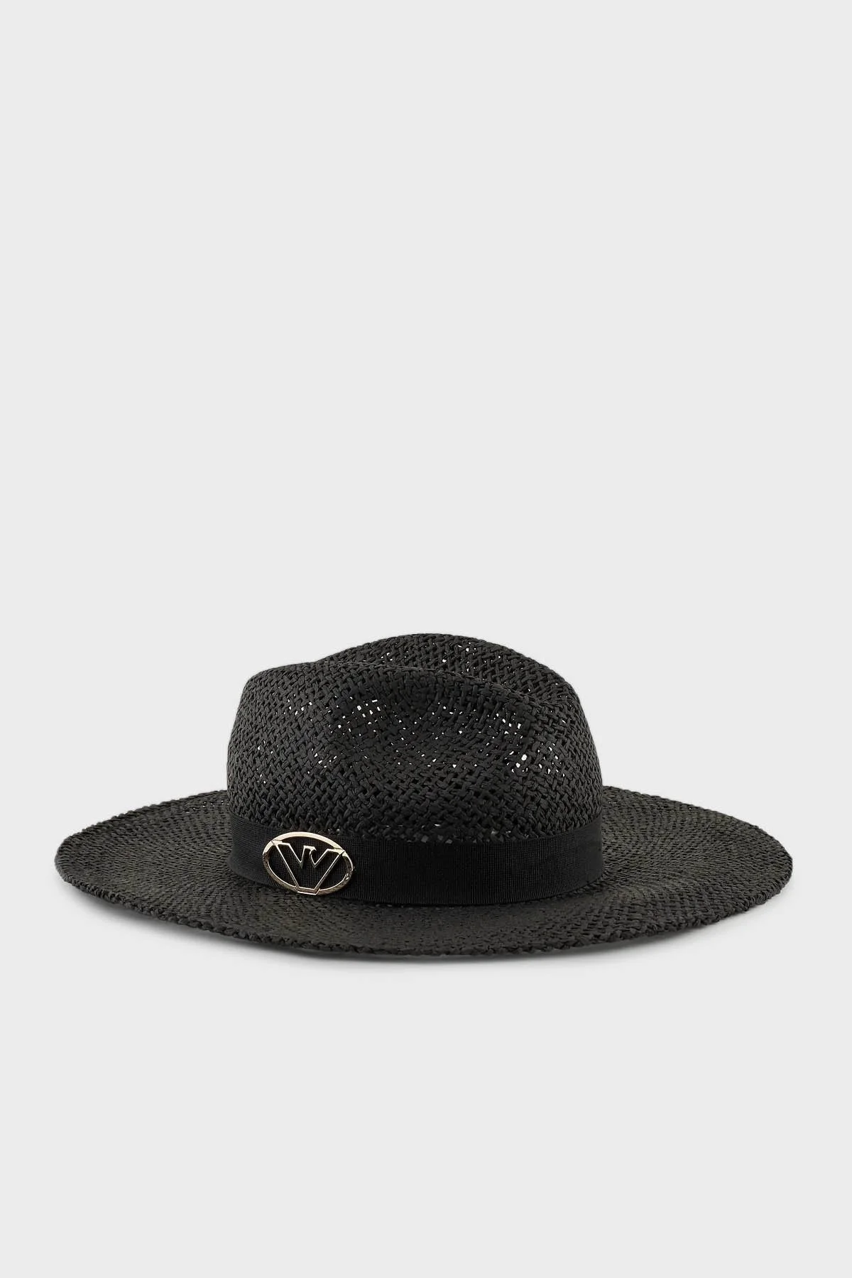 Emporio Armani Logolu Hasır Kadın Şapka 637351 4R509 00020 SİYAH - 1