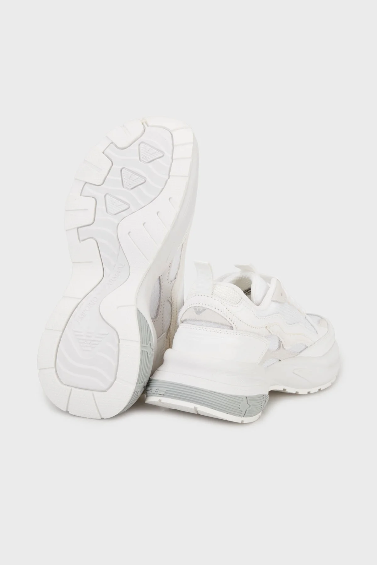 Emporio Armani Logolu Kalın Taban Sneaker Bayan Ayakkabı EW003056 AF23366 U0006 BEYAZ - 4