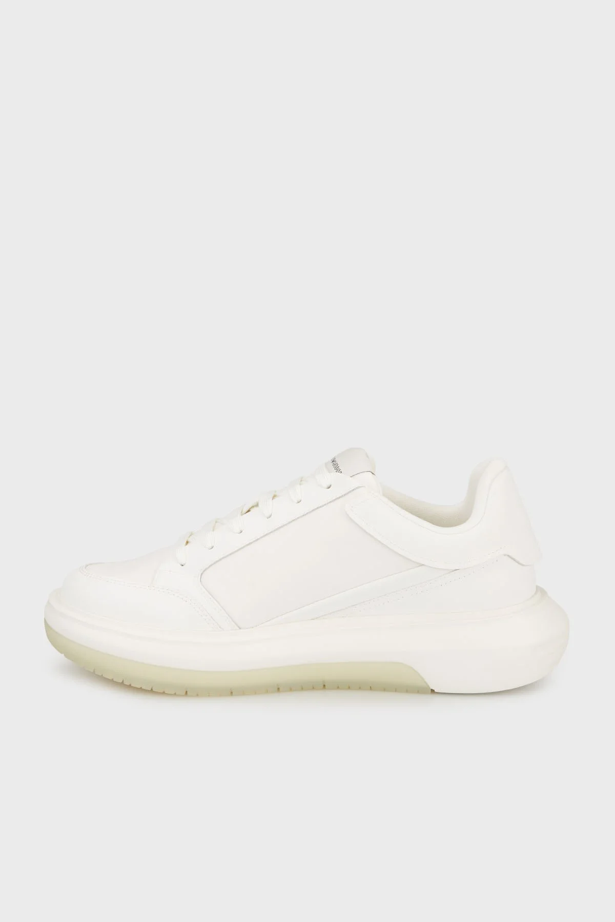 Emporio Armani Logolu Kalın Taban Sneaker Erkek Ayakkabı EM003666 AF19532 M0107 EKRU - 2