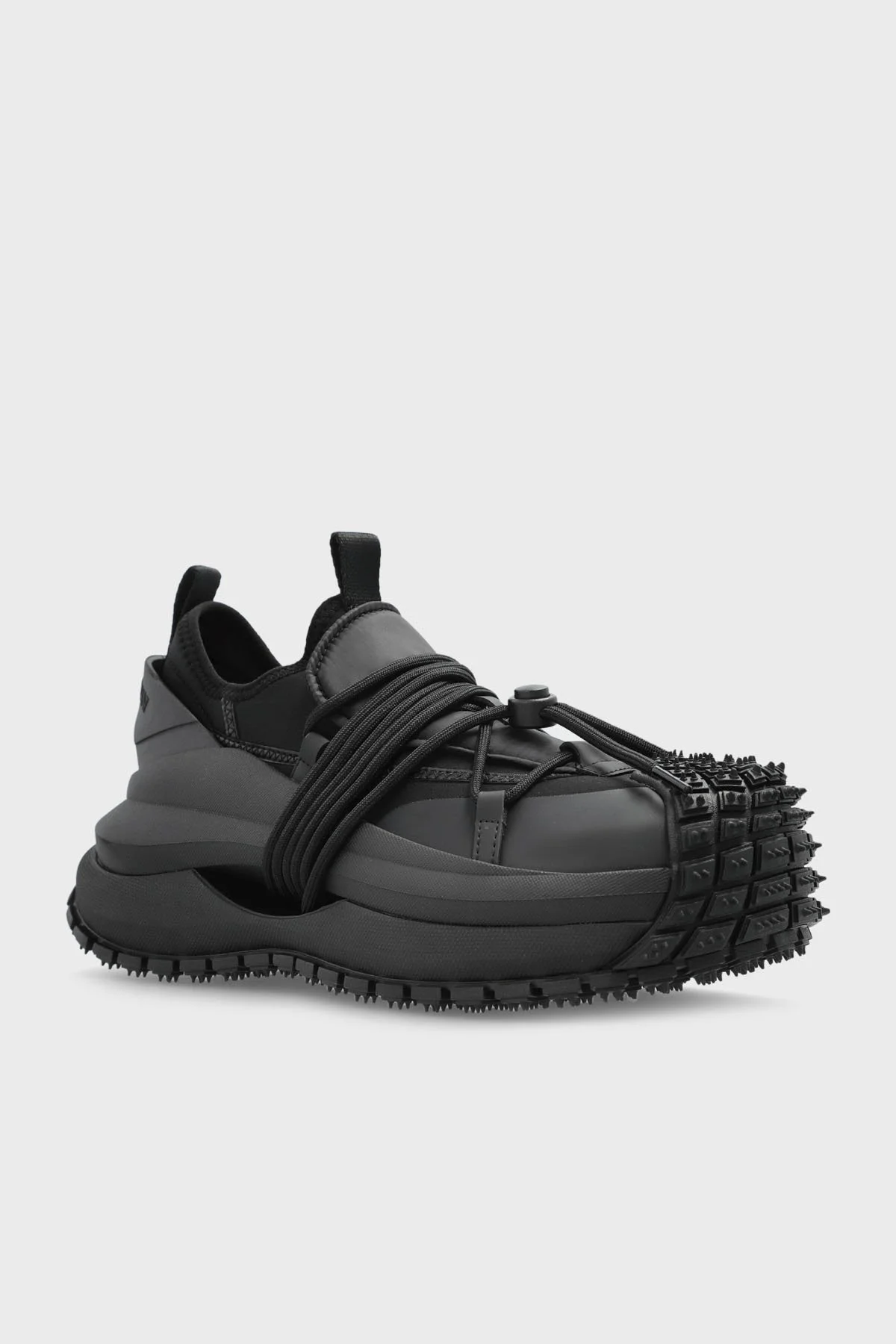 Emporio Armani Logolu Kalın Taban Sneaker Erkek Ayakkabı EM003915 AF20463 UC001 SİYAH - 3