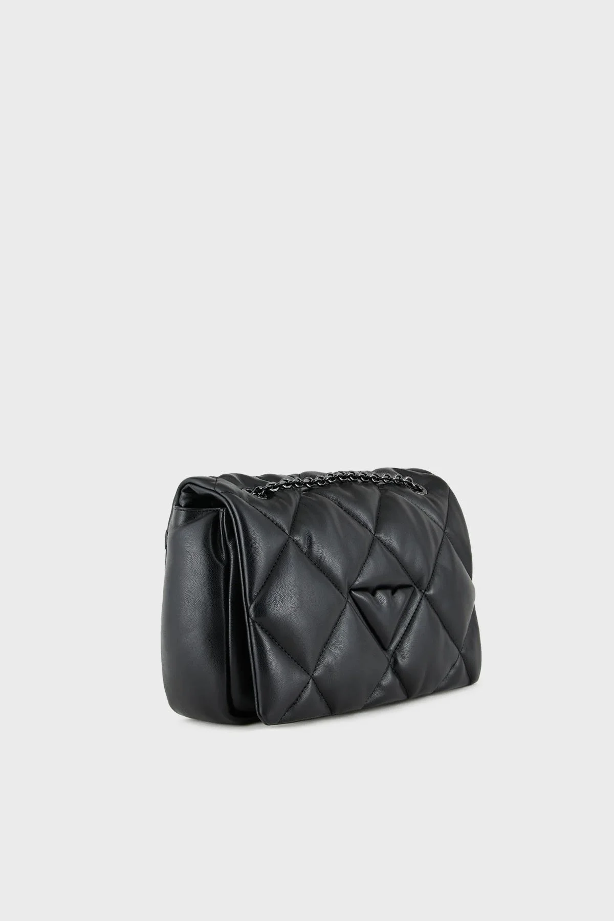 Emporio Armani Logolu Kapitoneli Ayarlanabilir Askılı Bayan Çanta Y3B208 YWJ8I 80001 SİYAH - 9