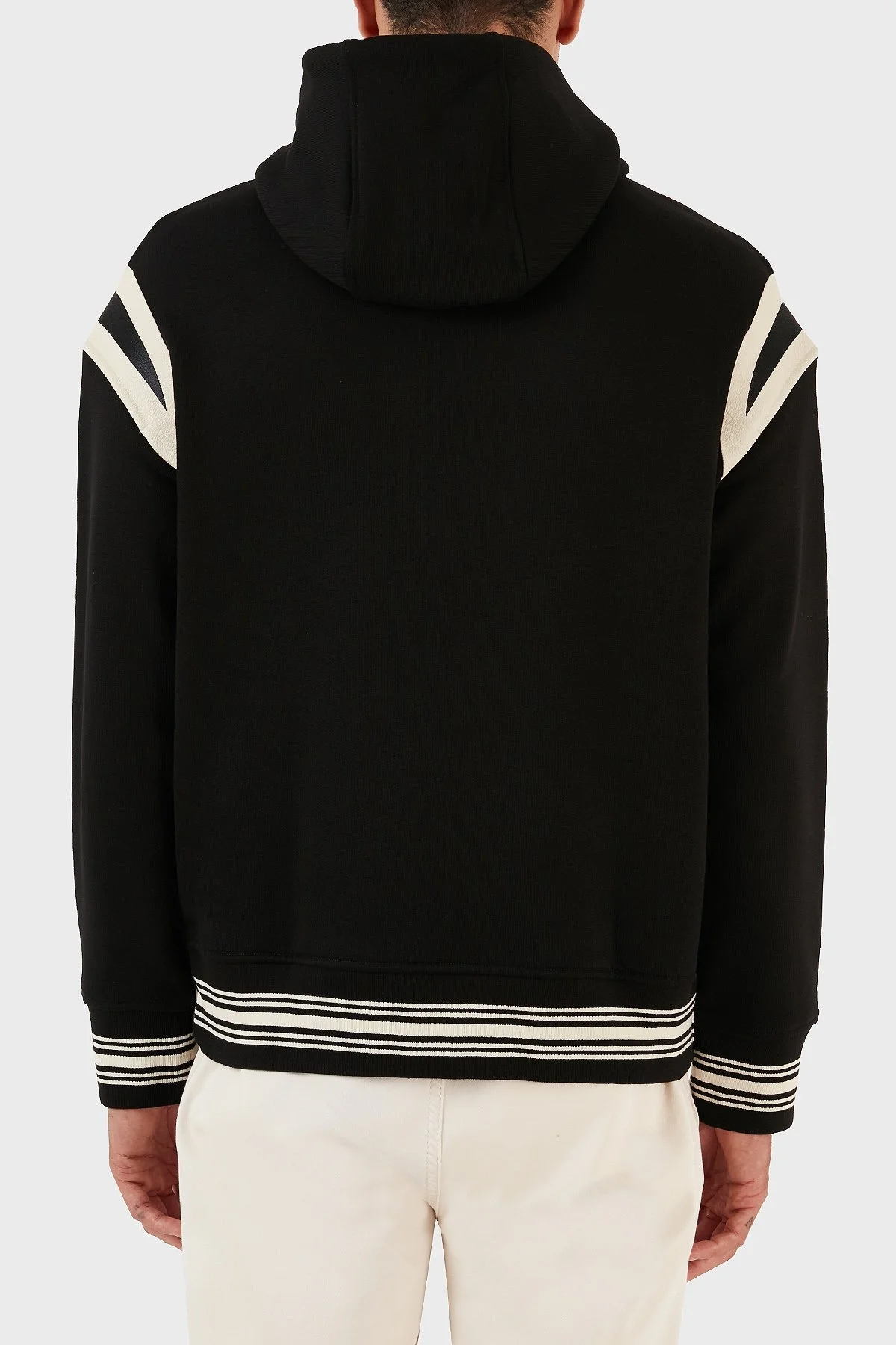 Emporio Armani Logolu Kapüşonlu Kanguru Cepli % 100 Pamuk Regular Fit Erkek Sweat 6R1MG1 1JWPZ 0999 SİYAH - 9